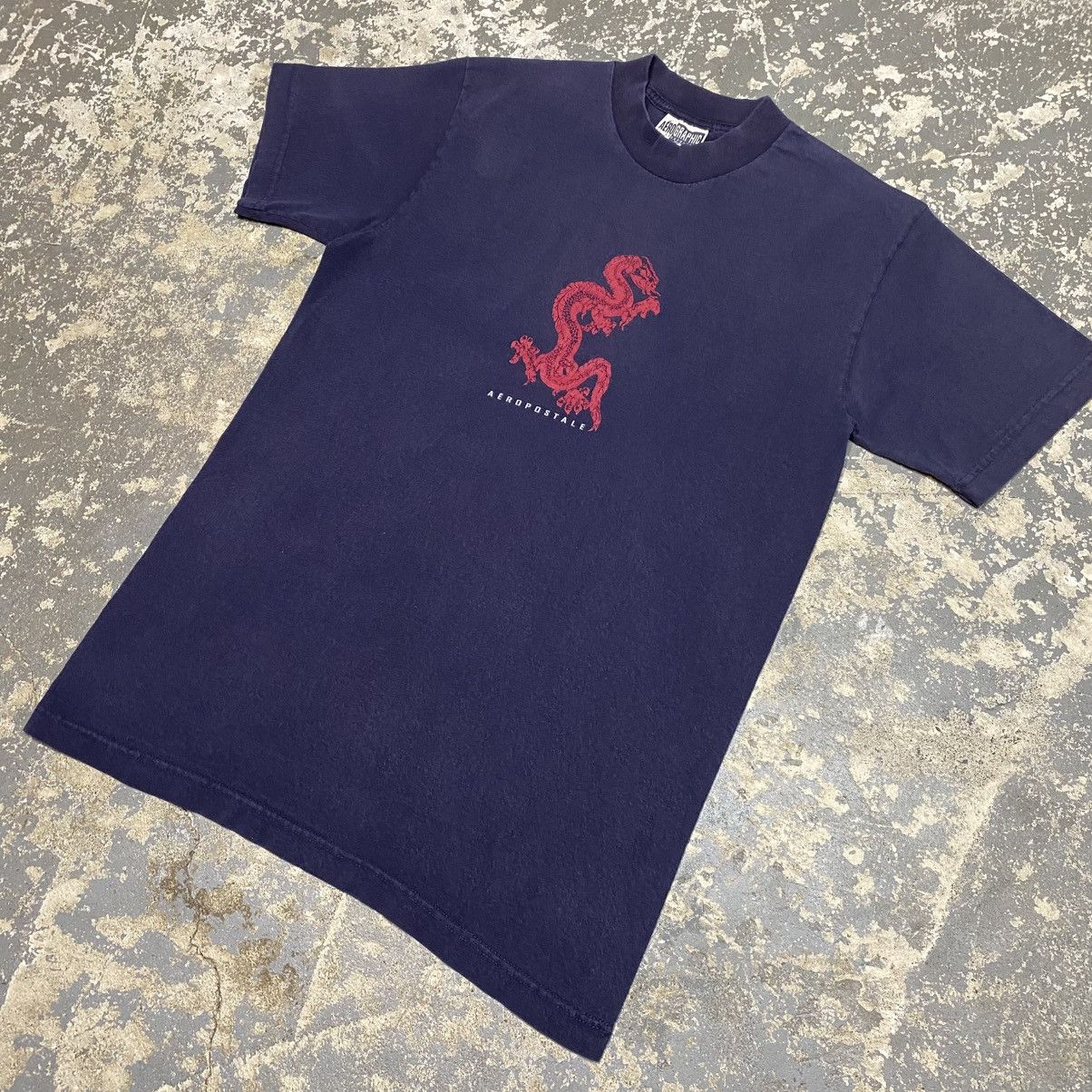 Aeropostale × Grunt Style × Vintage Vintage Aeropostale Dragon Y2K 90s Navy Tshirt Size US M / EU 48-50 / 2 - 3 Thumbnail