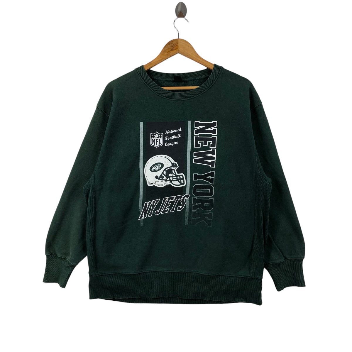 NFL New York Jets NFL Sweatshirt Big Logo Crewneck Size XL Size US XL / EU 56 / 4 - 1 Thumbnail