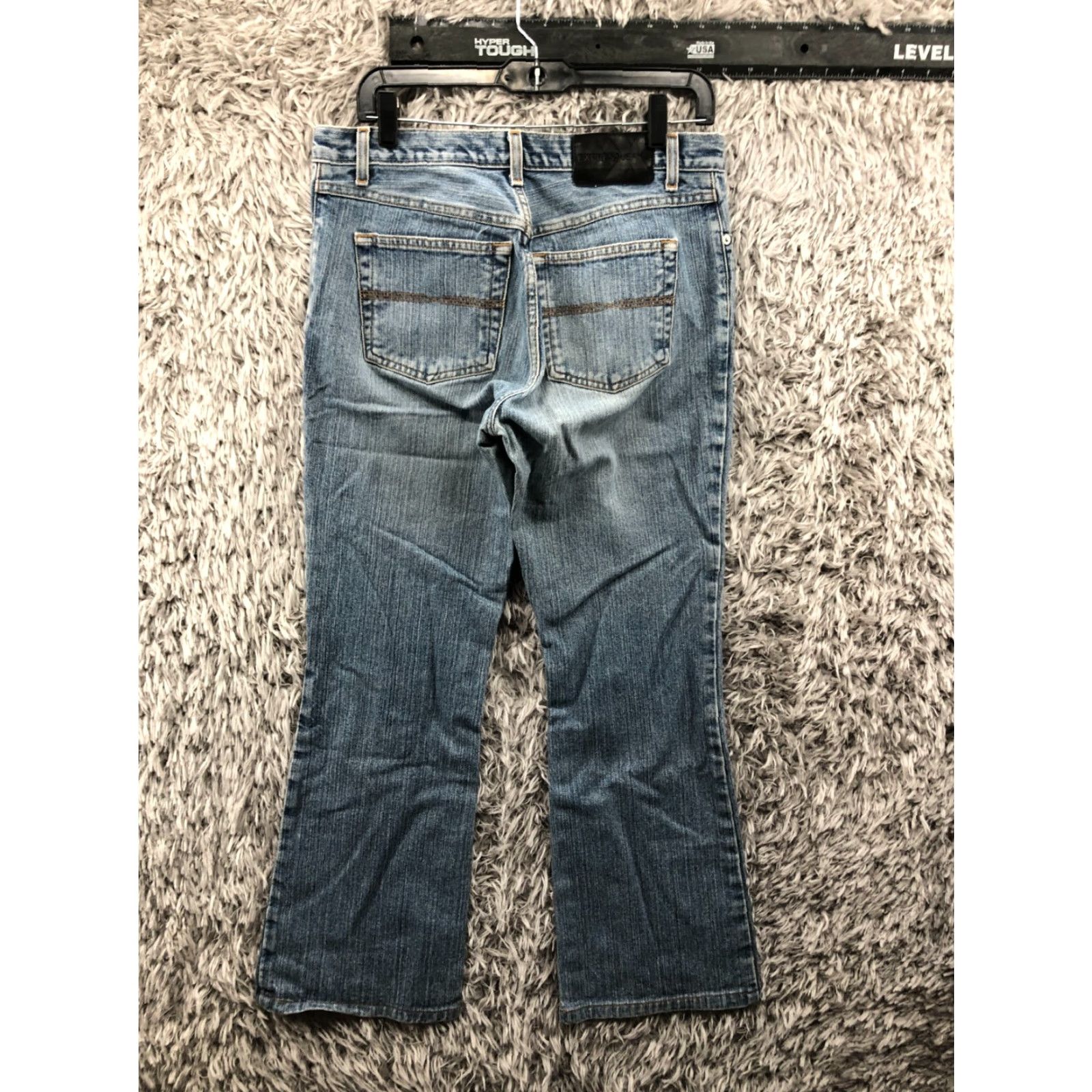 Express Express Jeans Size 7 Juniors Medium Wash Blue Denim Flared Size 28" / US 6 / IT 42 - 5 Thumbnail