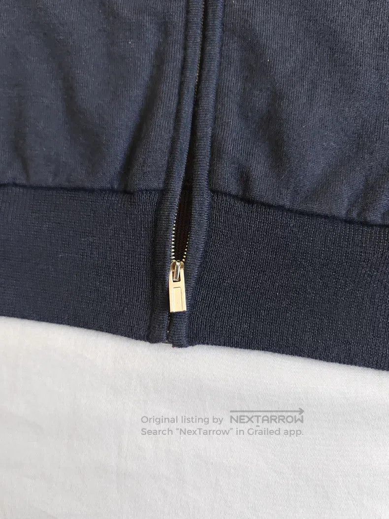 Other Hermes Cowl-neck sweater zipper knit jacket, navy blue, 80 Size US S / EU 44-46 / 1 - 6 Thumbnail