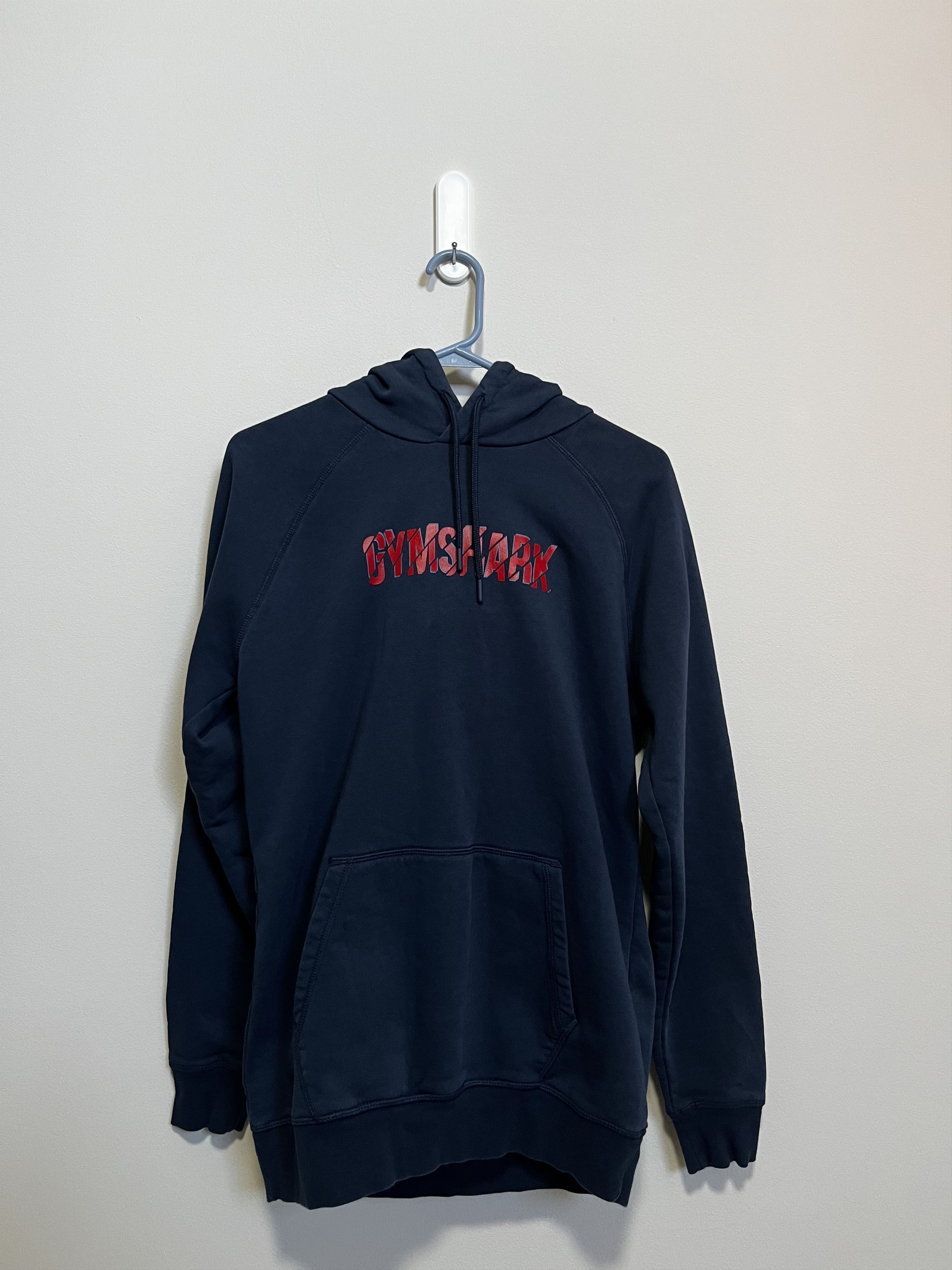 Gymshark Gymshark "Sliced Logo" Pullover Hoodie Navy Blue (Medium) Size US M / EU 48-50 / 2 - 1 Thumbnail
