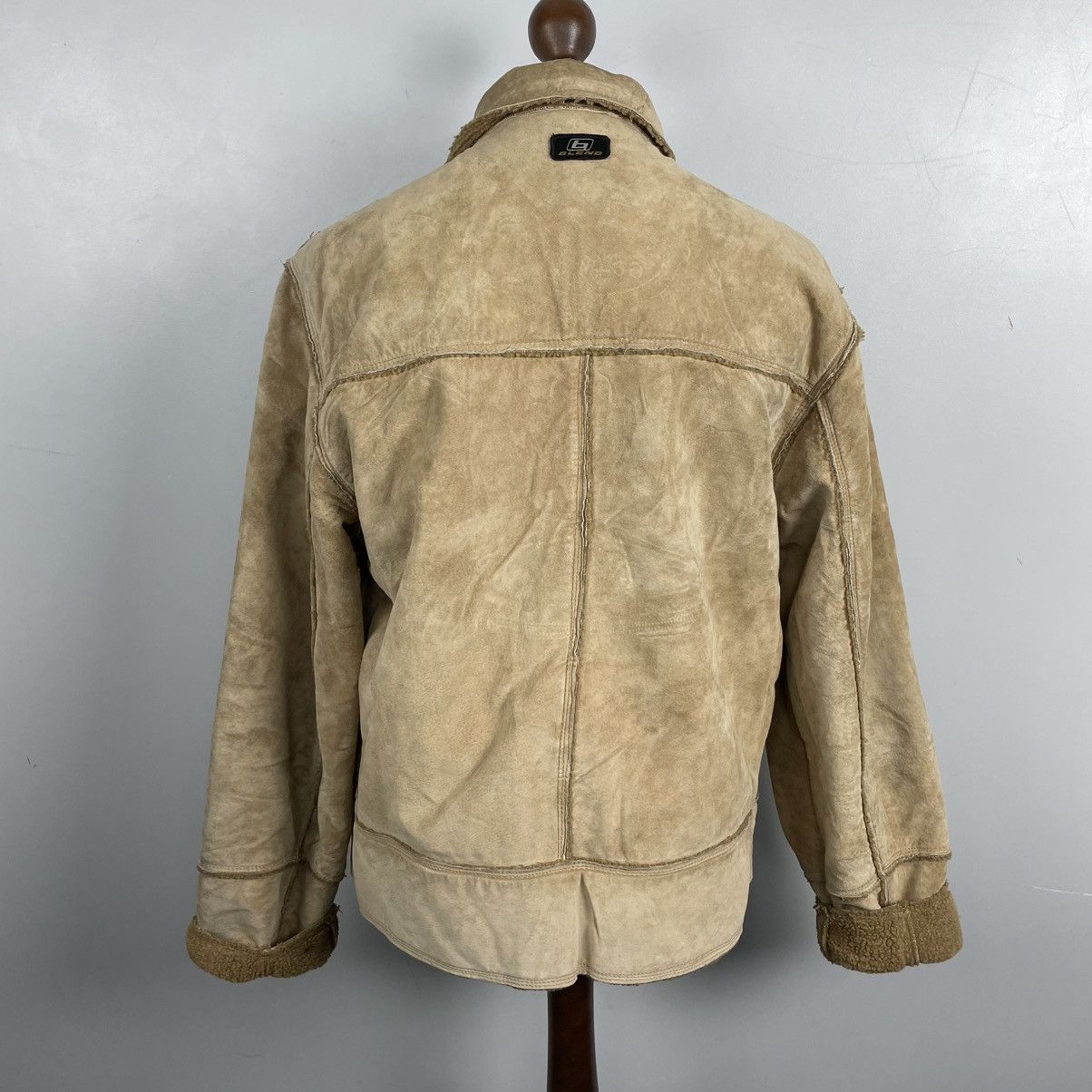 Japanese Brand × Vintage Vintage Y2K Faux Fur Sheepskin Jacket 2000s Avantgarde Size US L / EU 52-54 / 3 - 7 Thumbnail