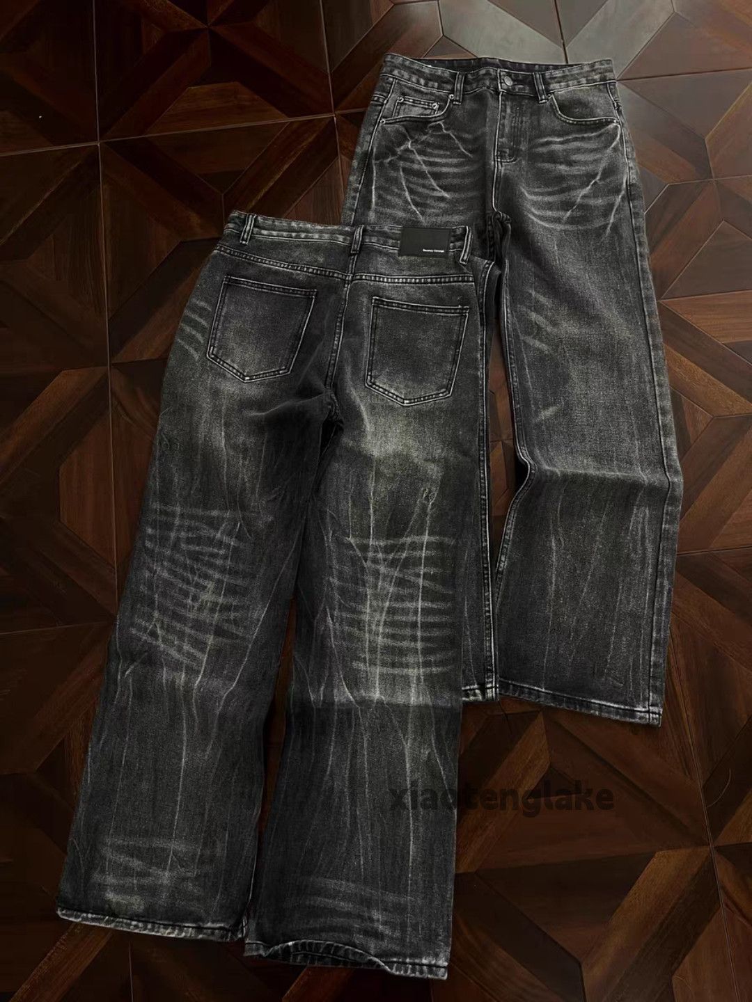 Vintage Custom washed faded loose baggy skate hiphop jeans Size US 30 / EU 46 - 5 Thumbnail