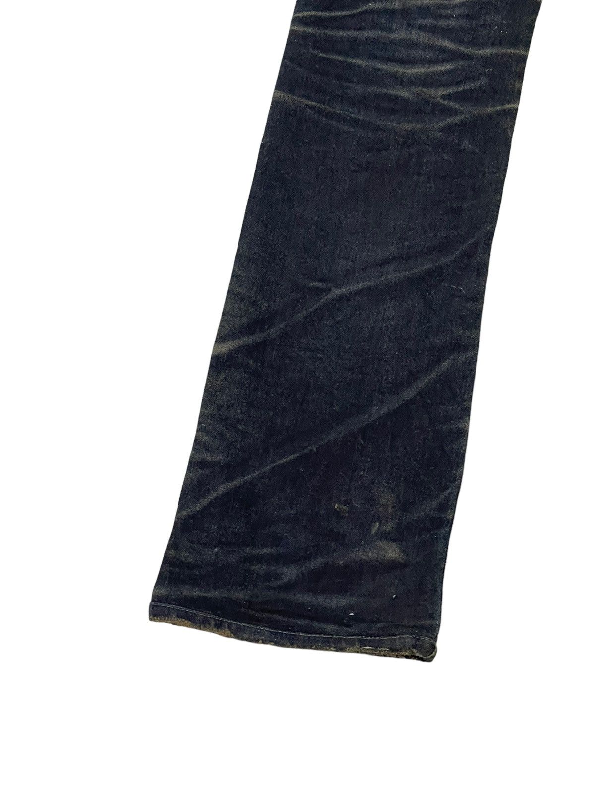 Japanese Brand Flare Jeans Slim AVH Distress Stretch Boot Cut 6🟦4 Size US 30 / EU 46 - 15 Thumbnail
