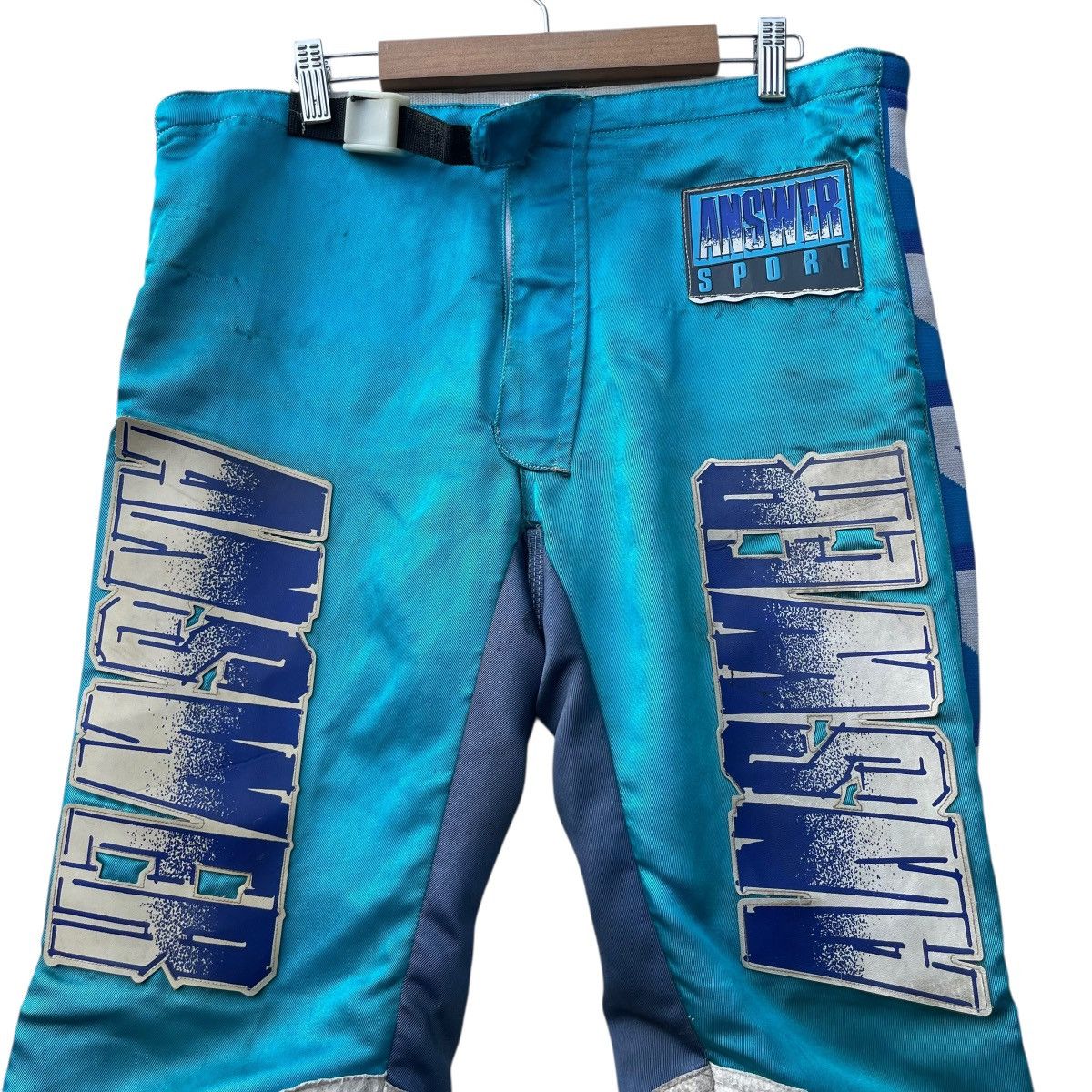 Japanese Brand 💥Vintage Answer Distressed Motocross Trousers Pant Size US 35 - 4 Thumbnail