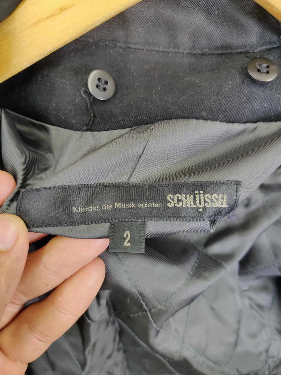 Schlussel Vintage Schlussel Double Breasted Coat Jacket Size US M / EU 48-50 / 2 - 13 Thumbnail