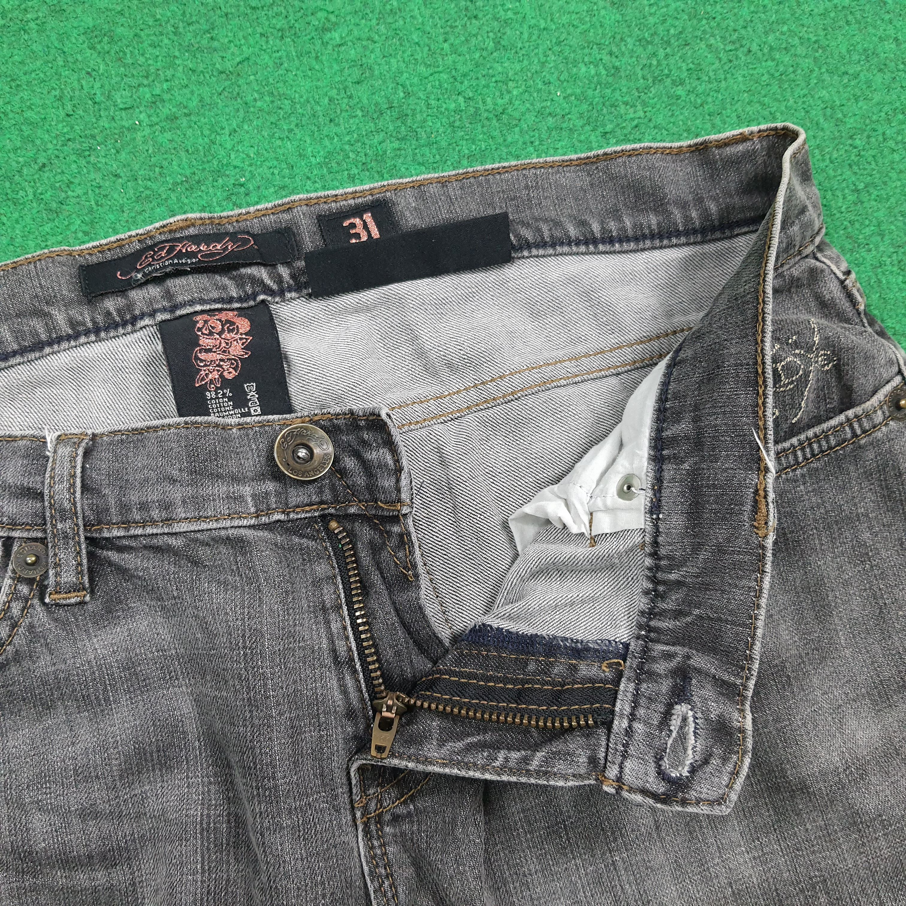 Ed Hardy Vintage Ed Hardy Super Low Rise Cut Jeans C280N22 Size 34" / US 12 / IT 48 - 8 Thumbnail