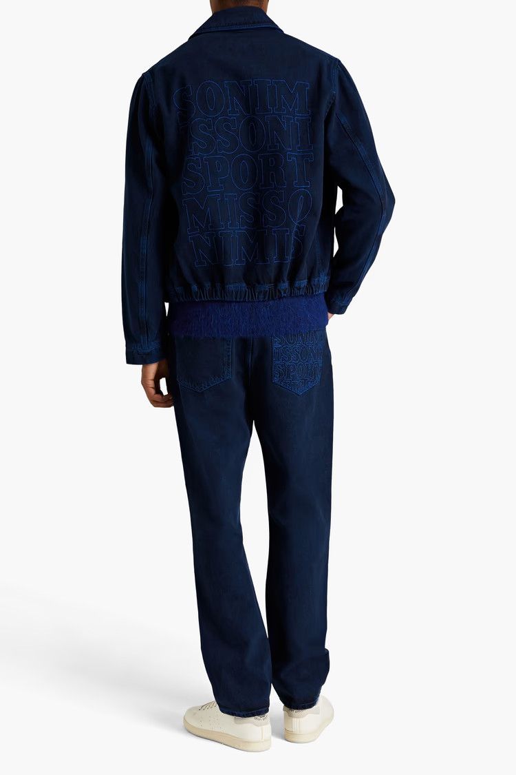 Missoni o1y0225 Denim Jacket in Midnight Blue Size US L / EU 52-54 / 3 - 3 Thumbnail