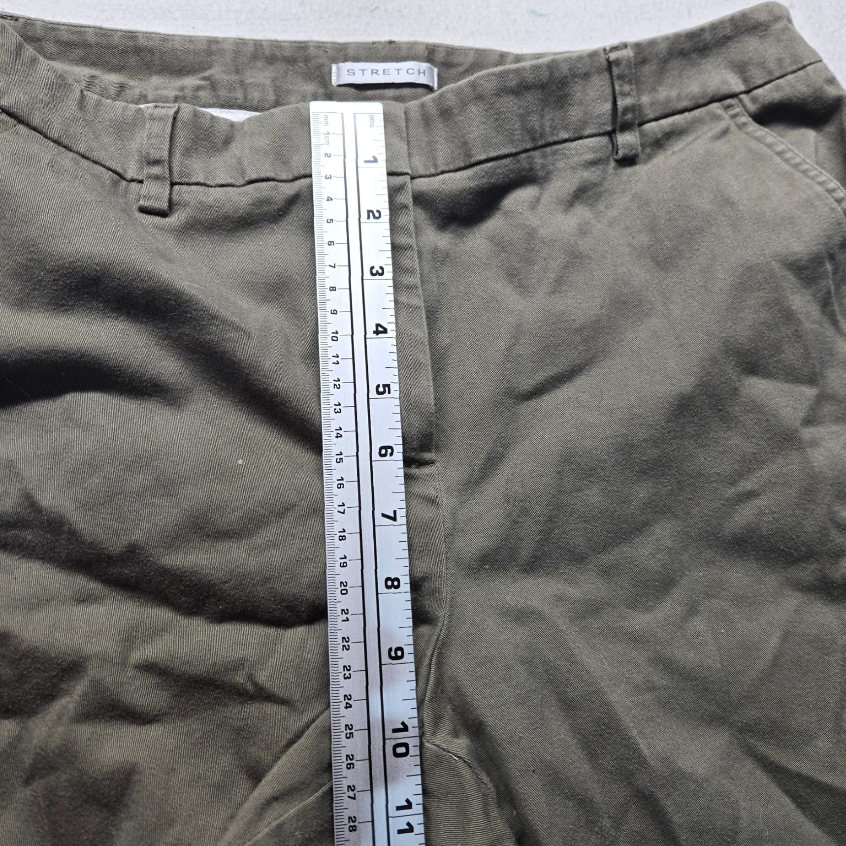 Liz Claiborne Liz Claiborne Khakis Pants Straight Leg Flat Front Beige Women 12 Regular Adult Womens Tan 12 Khakis & Chinos Vintage No Size 34" / US 12 / IT 48 - 5 Thumbnail