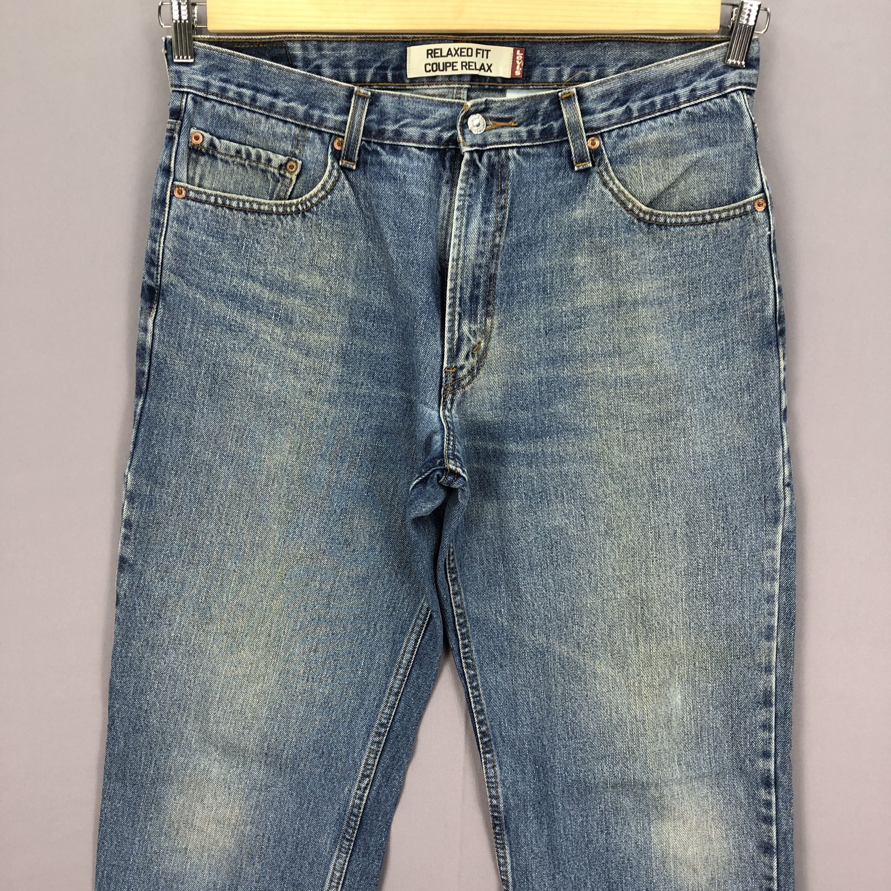 Levi's Vintage Y2K Levis 550 Stone Wash Jeans Levi's Faded Denim Size US 34 / EU 50 - 3 Thumbnail
