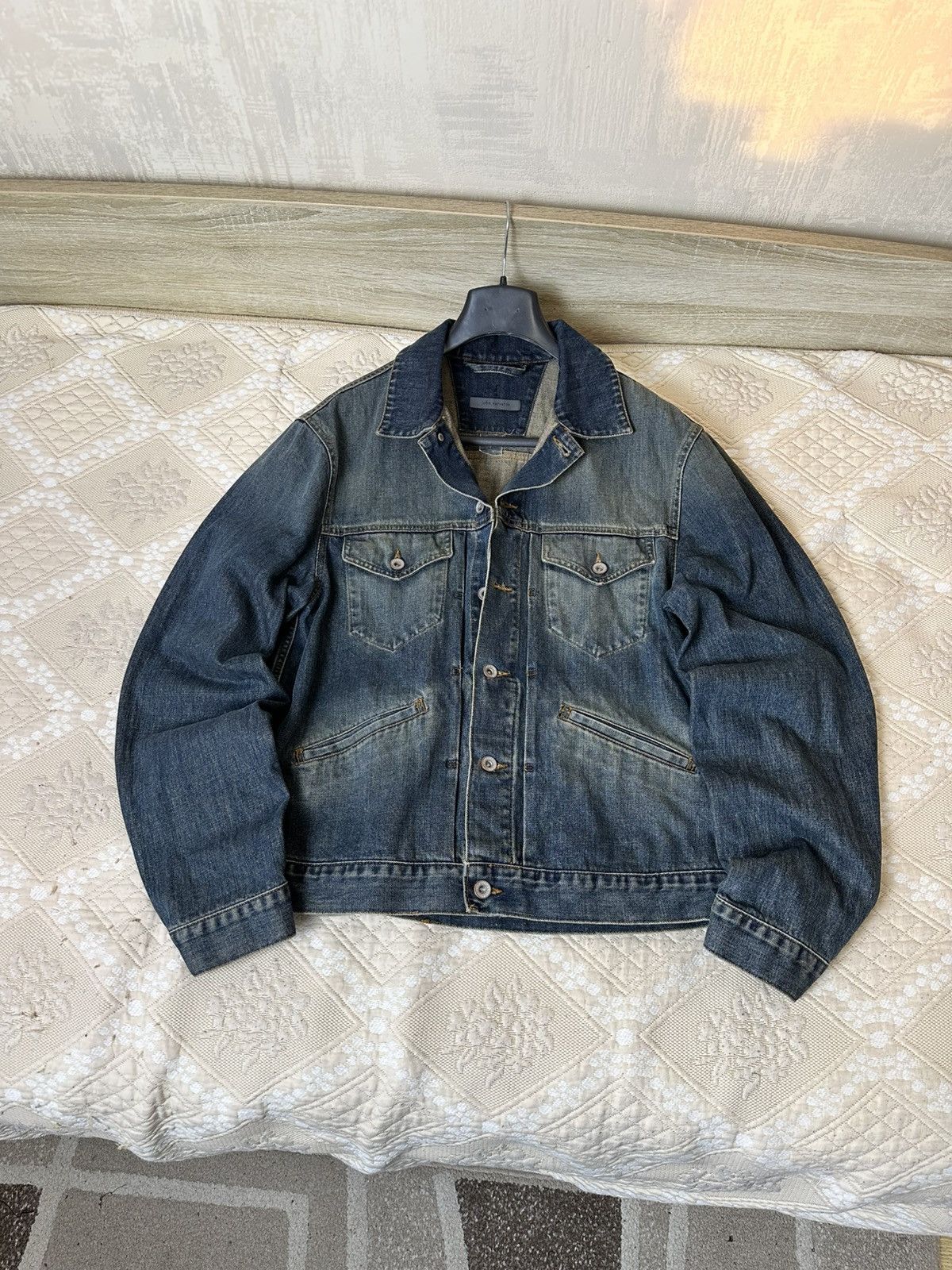 John Varvatos 🔥 John Varvatos Vintage Denim Jacket Collection Design Y2K Size US L / EU 52-54 / 3 - 1 Thumbnail