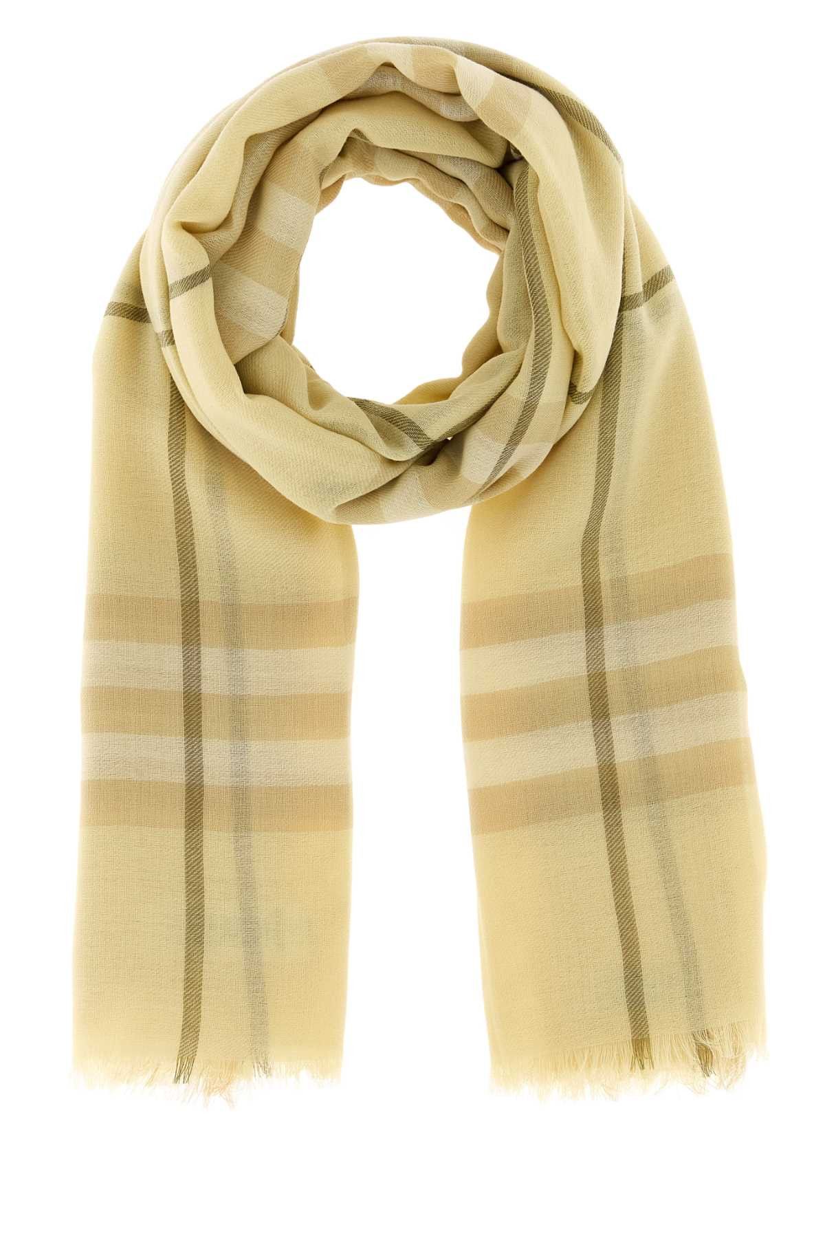 Burberry Embroidered Wool Scarf Size ONE SIZE - 1 Thumbnail