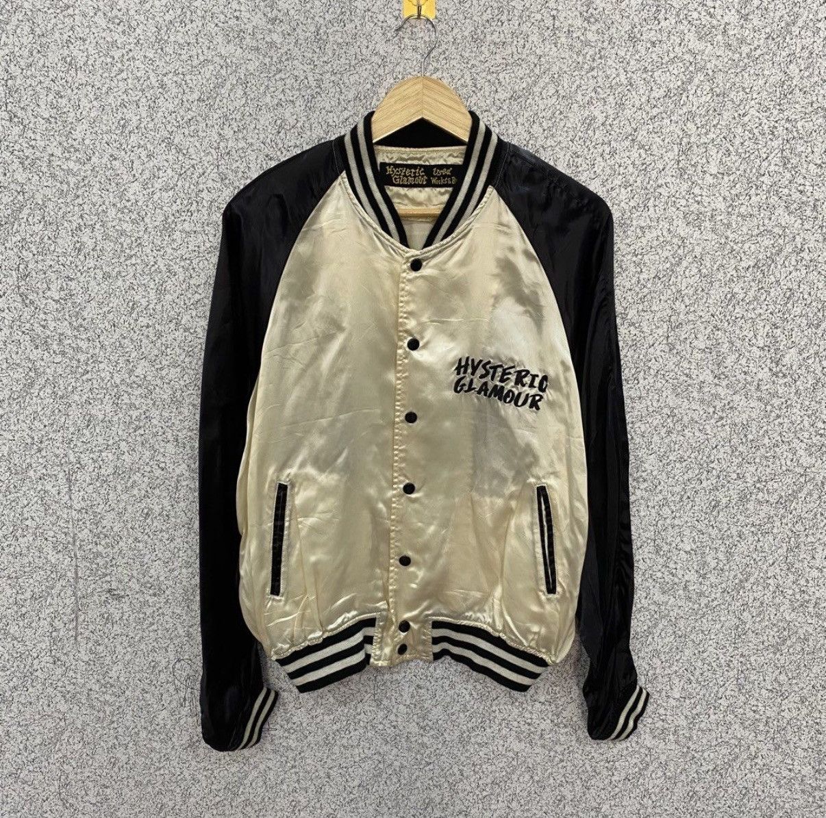 Hysteric Glamour Vintage Hysteric Glamour Satin Bomber Jacket Size US XL / EU 56 / 4 - 2 Thumbnail