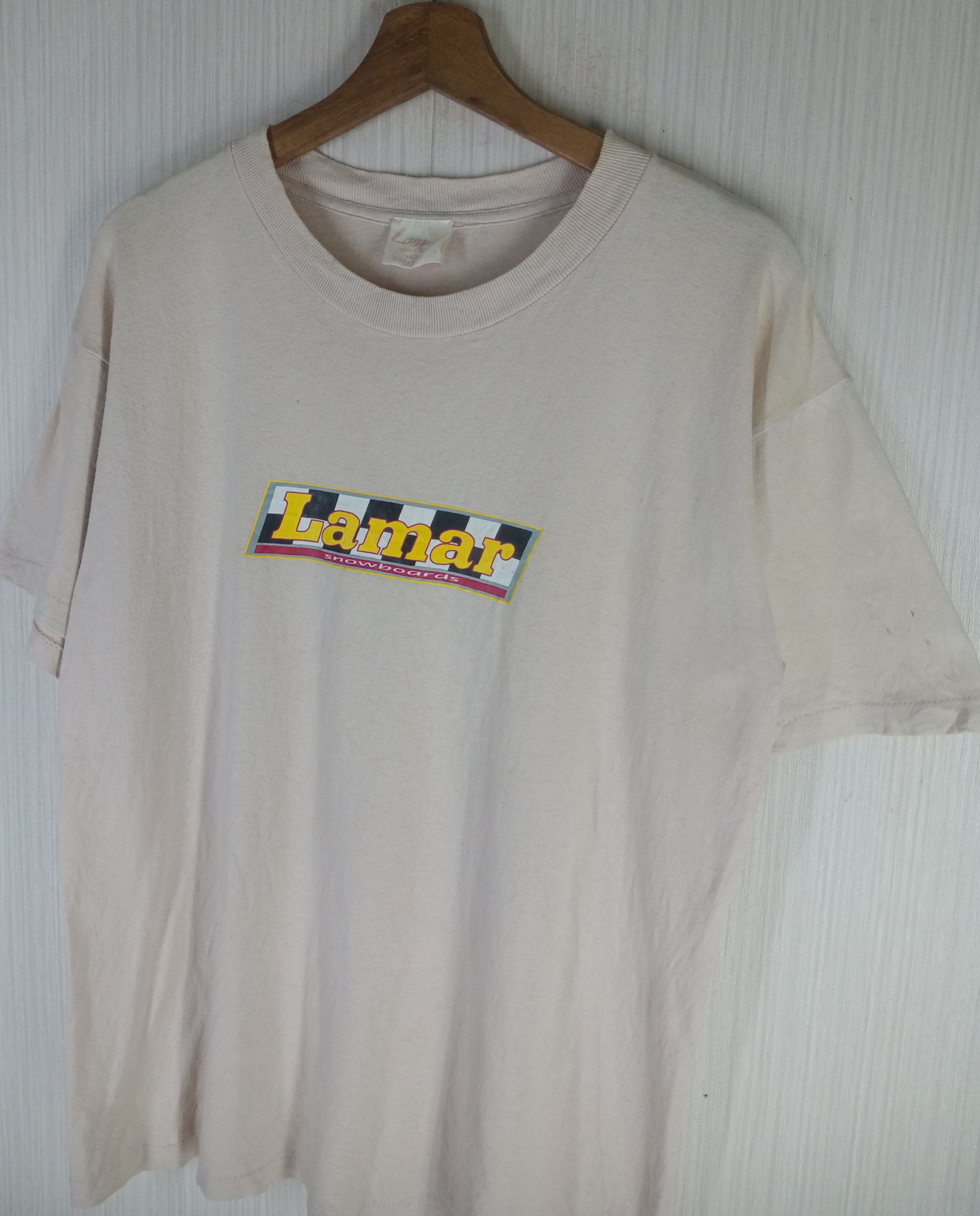 Shorty's Skateboards Rare Vintage 90s Lamar Snowboards Skaterboard Tshirt Size US M / EU 48-50 / 2 - 8 Thumbnail