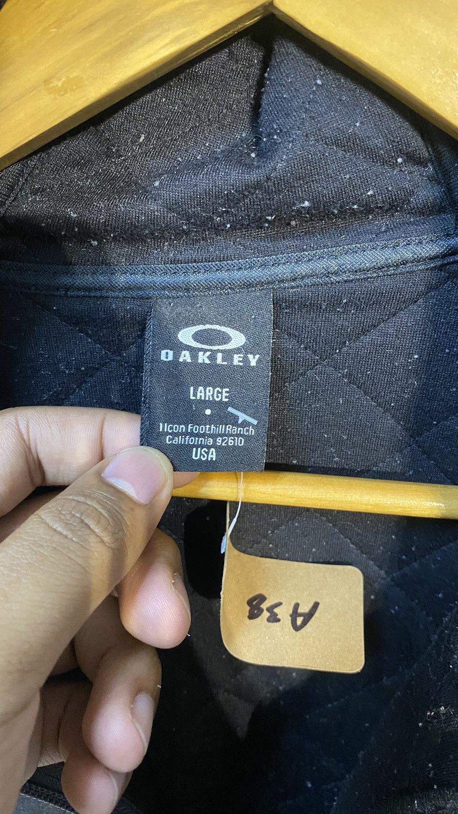 Japanese Brand × Oakley OAKLEY HIGH NECK HOODIE BLACK LARGE Size US L / EU 52-54 / 3 - 5 Thumbnail