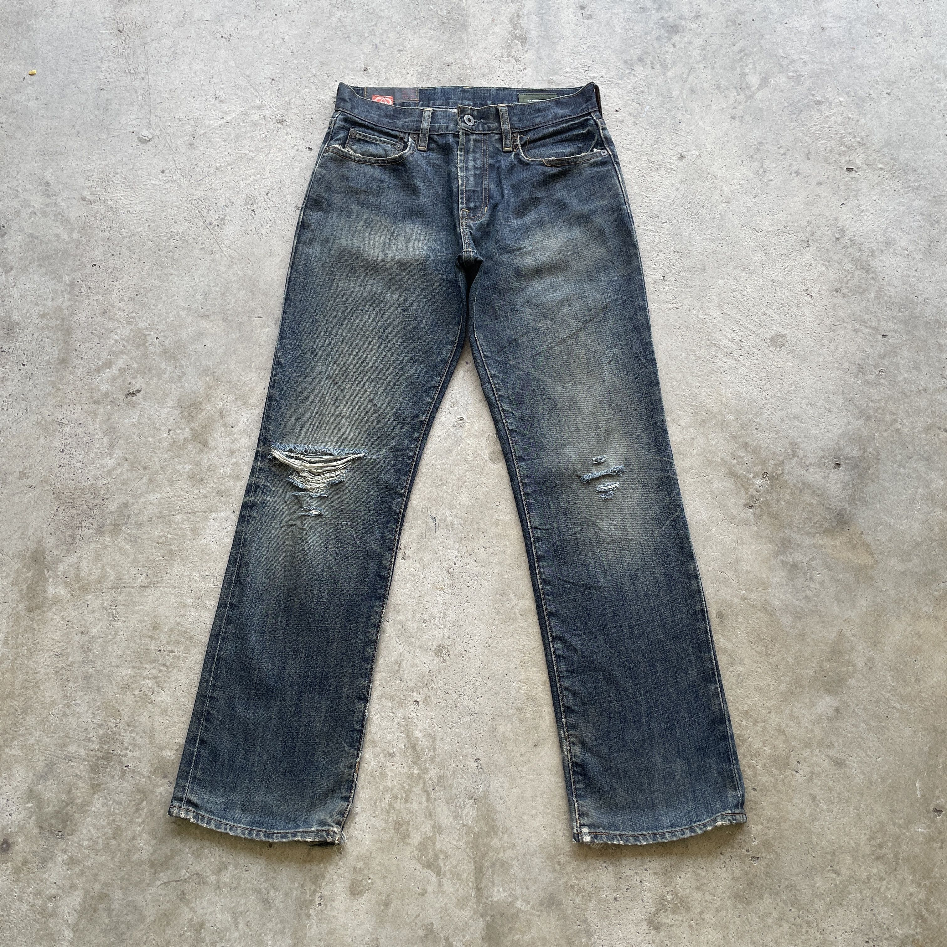 Gap Vintage Gap Rusty Jeans Distressed Denim Straight Fit Pants Size US 29 - 2 Thumbnail