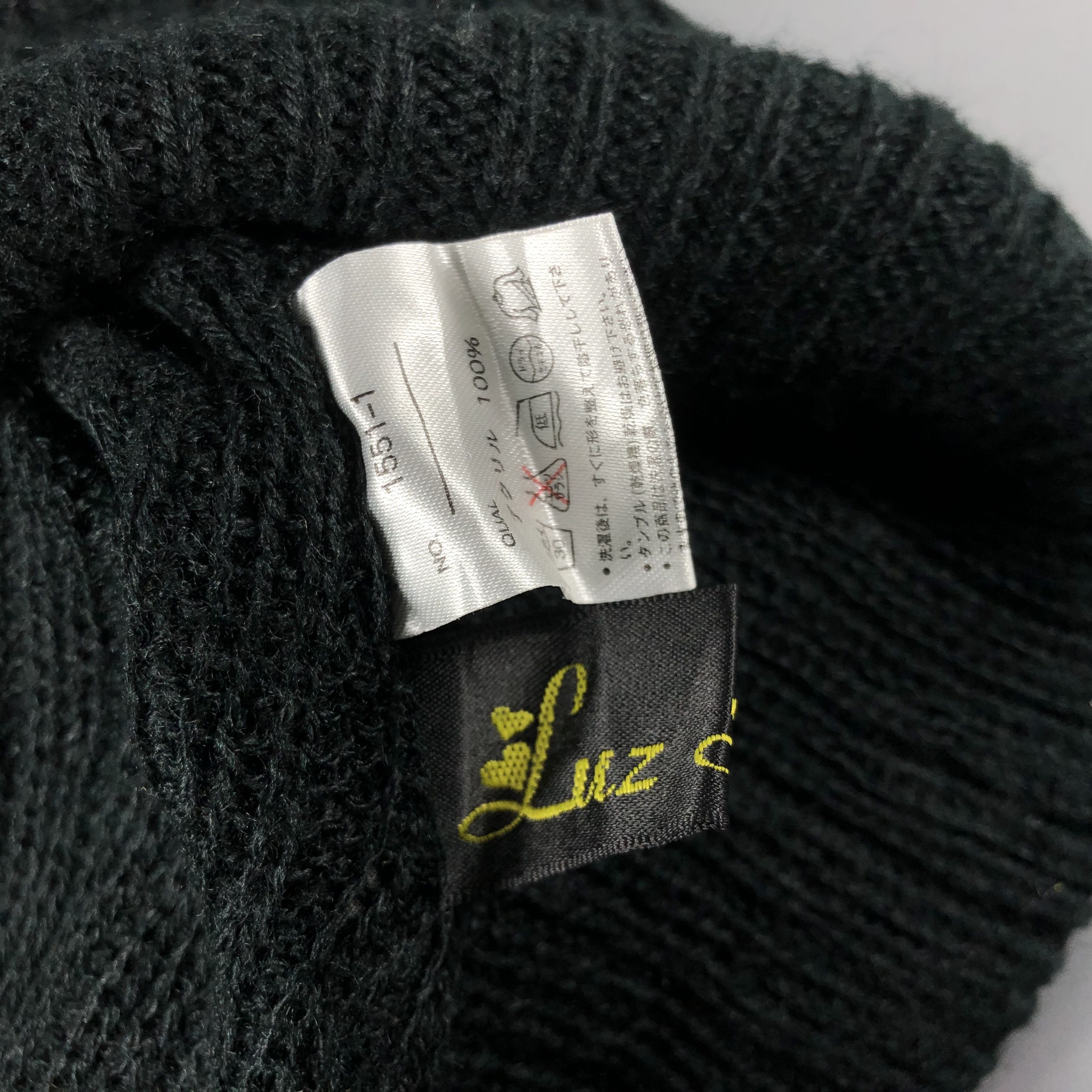 Vintage Womens Luz Linda Black Beanie Snow Hat Snow Cap -D828 Size ONE SIZE - 4 Thumbnail