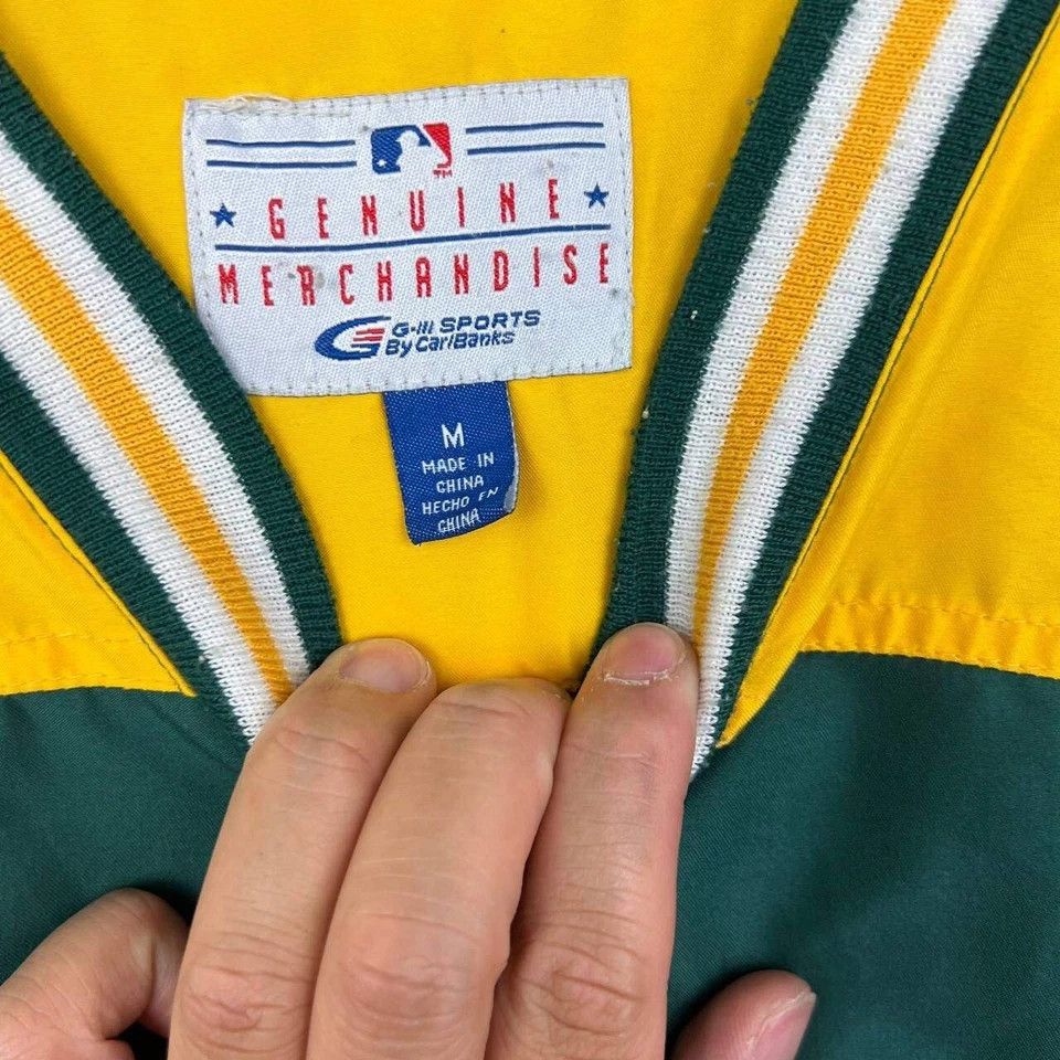G-III × Vintage Oakland Athletics Windbreaker Jacket Men Pullover V-Neck M Size US M / EU 48-50 / 2 - 5 Thumbnail
