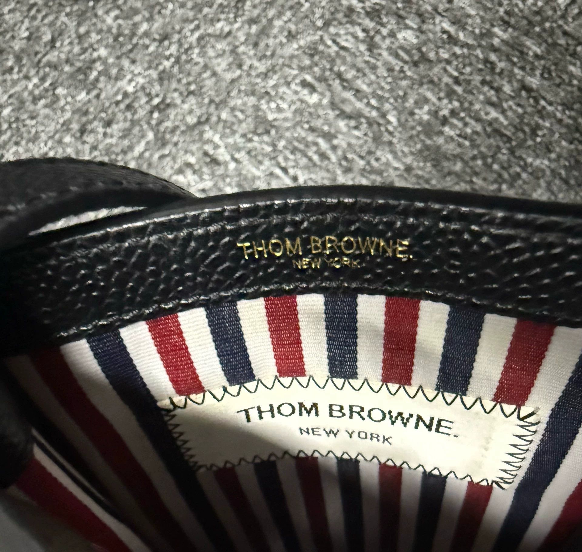 Thom Browne Thom Browne 4-Bar Black Crossbody Phone Pouch Size ONE SIZE - 6 Thumbnail