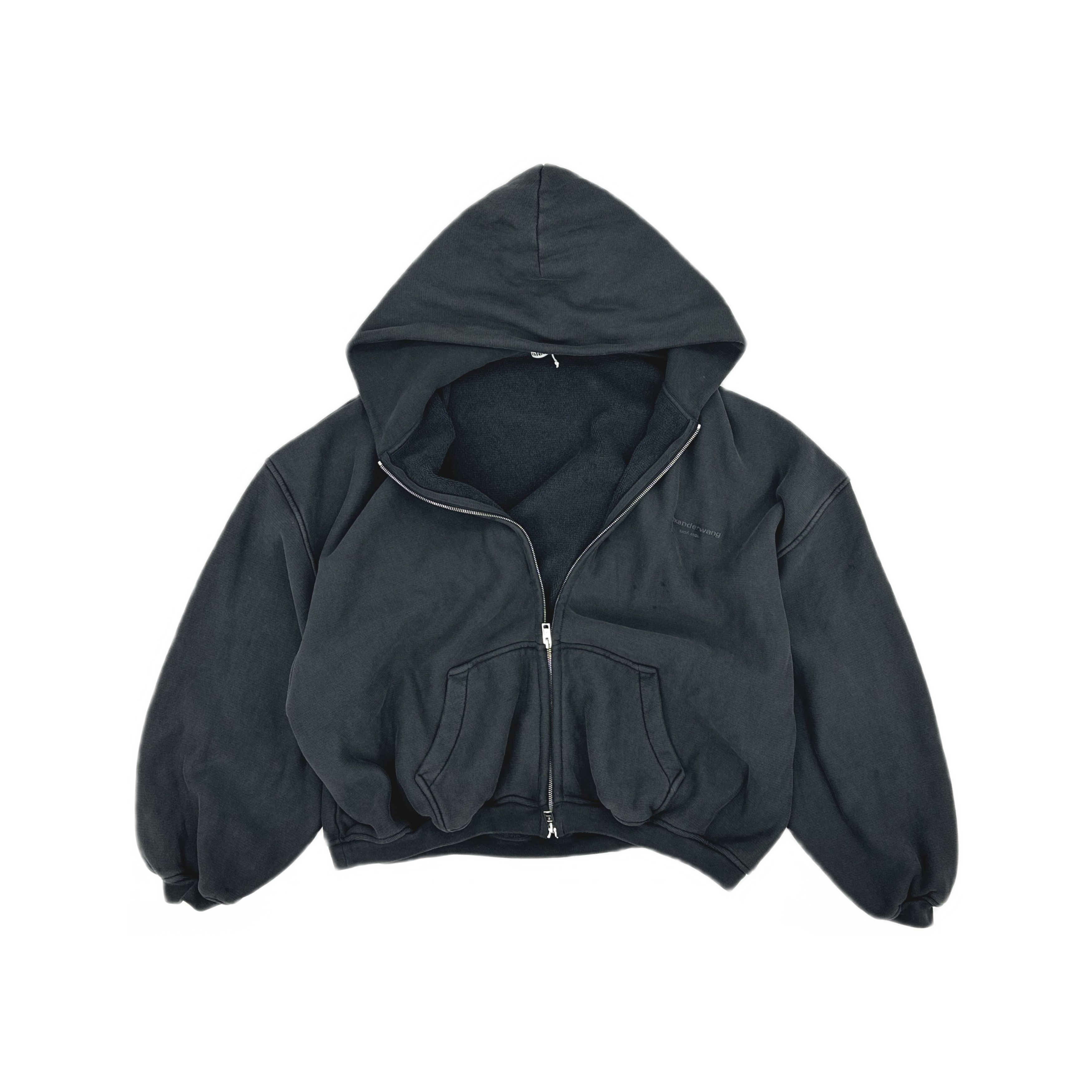 Alexander Wang Alexander Wang Logo Zip-Up Hoodie Size S Size US S / EU 44-46 / 1 - 1 Thumbnail
