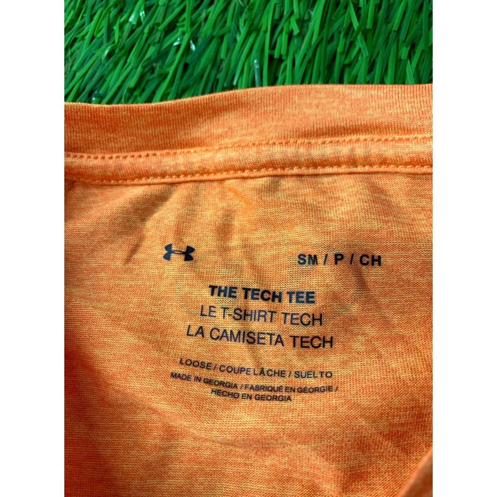 Under Armour Under Armour Tech 2022 Original Men Training Compression Shirt Jersey S Orange Short Sleeve Crew Neck T-Shirt 100% Polyester Size US S / EU 44-46 / 1 - 5 Thumbnail