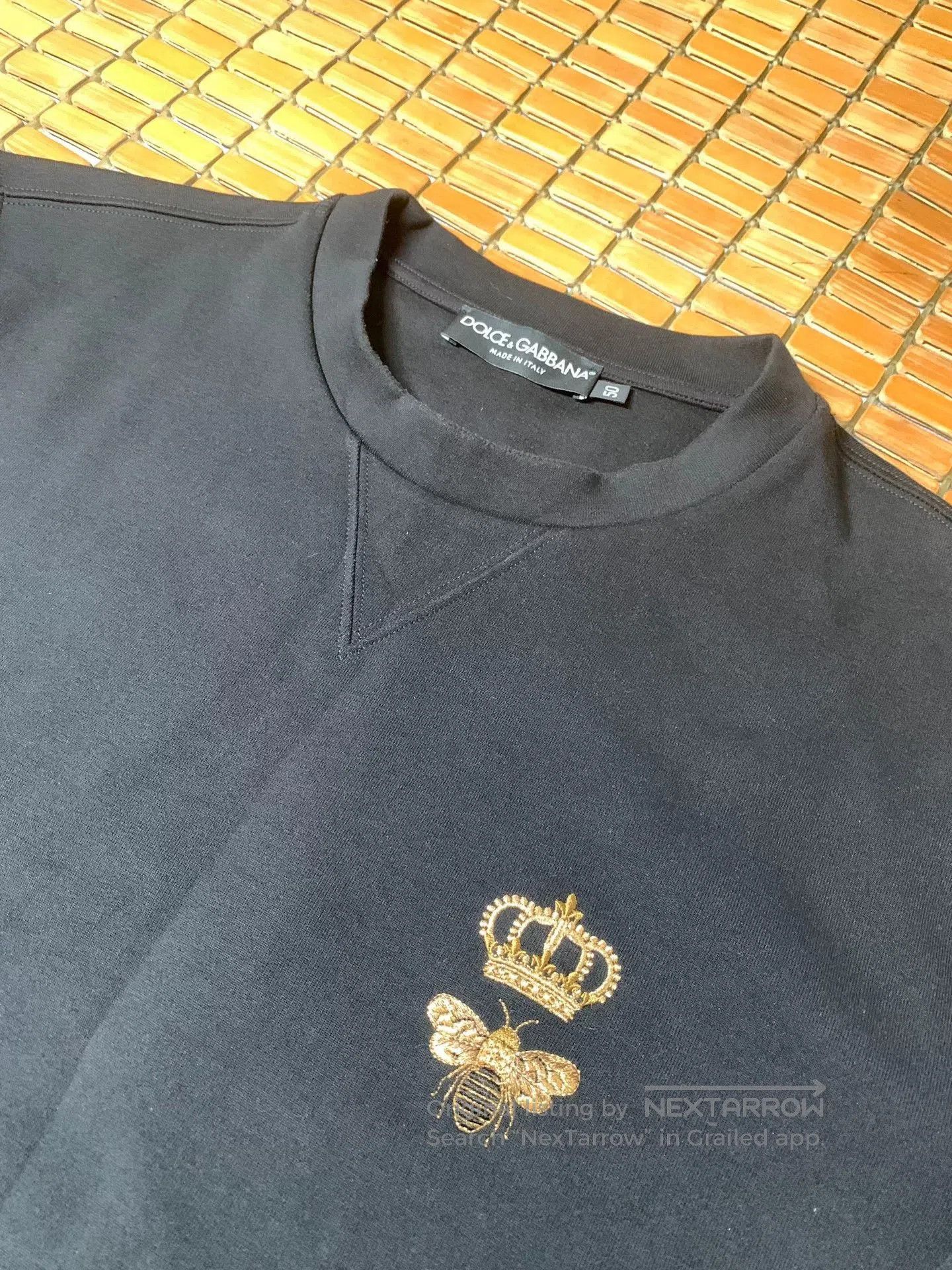 Dolce & Gabbana Dolce & Gabbana Crown Bee Embroidery Sweatshirt. Size US M / EU 48-50 / 2 - 2 Thumbnail