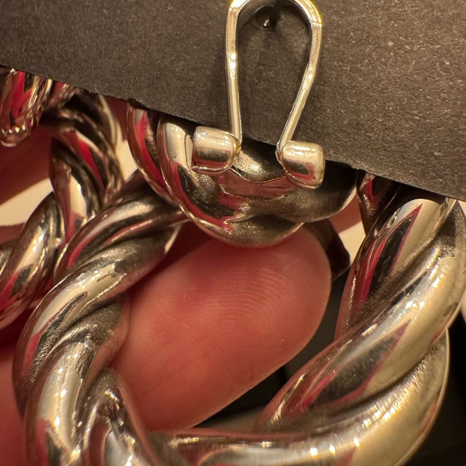 Other E&L Silver electroform Twisted Hoop Earrings Size ONE SIZE - 6 Thumbnail