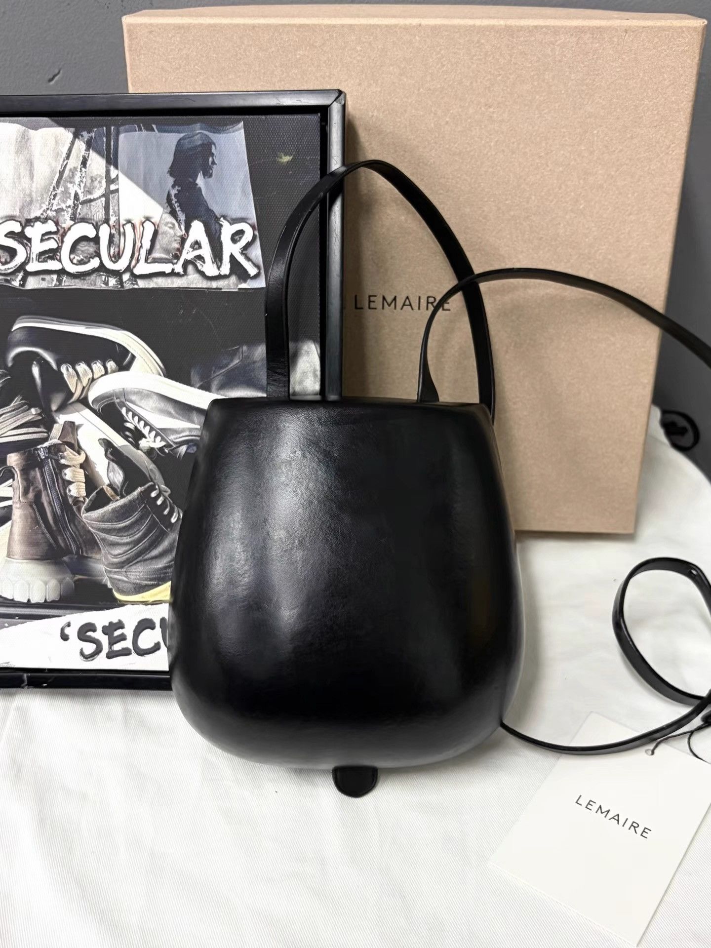Lemaire Lemaire FW22 2nd Generation Tacco Bag Saddle Bag K34 Size ONE SIZE - 1 Thumbnail