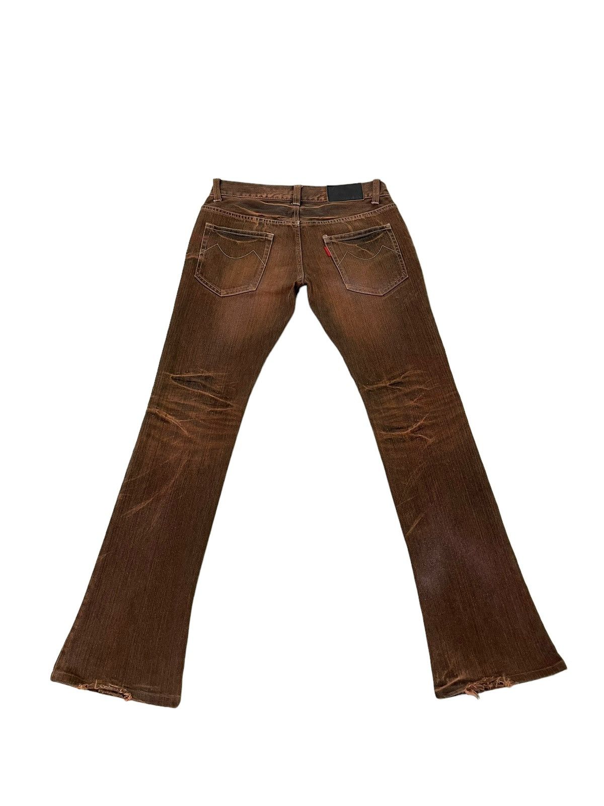 Japanese Brand Flare Jeans Tornado Mart Faded Distress Slim Mud Wash 8🟦7 Size US 30 / EU 46 - 11 Thumbnail