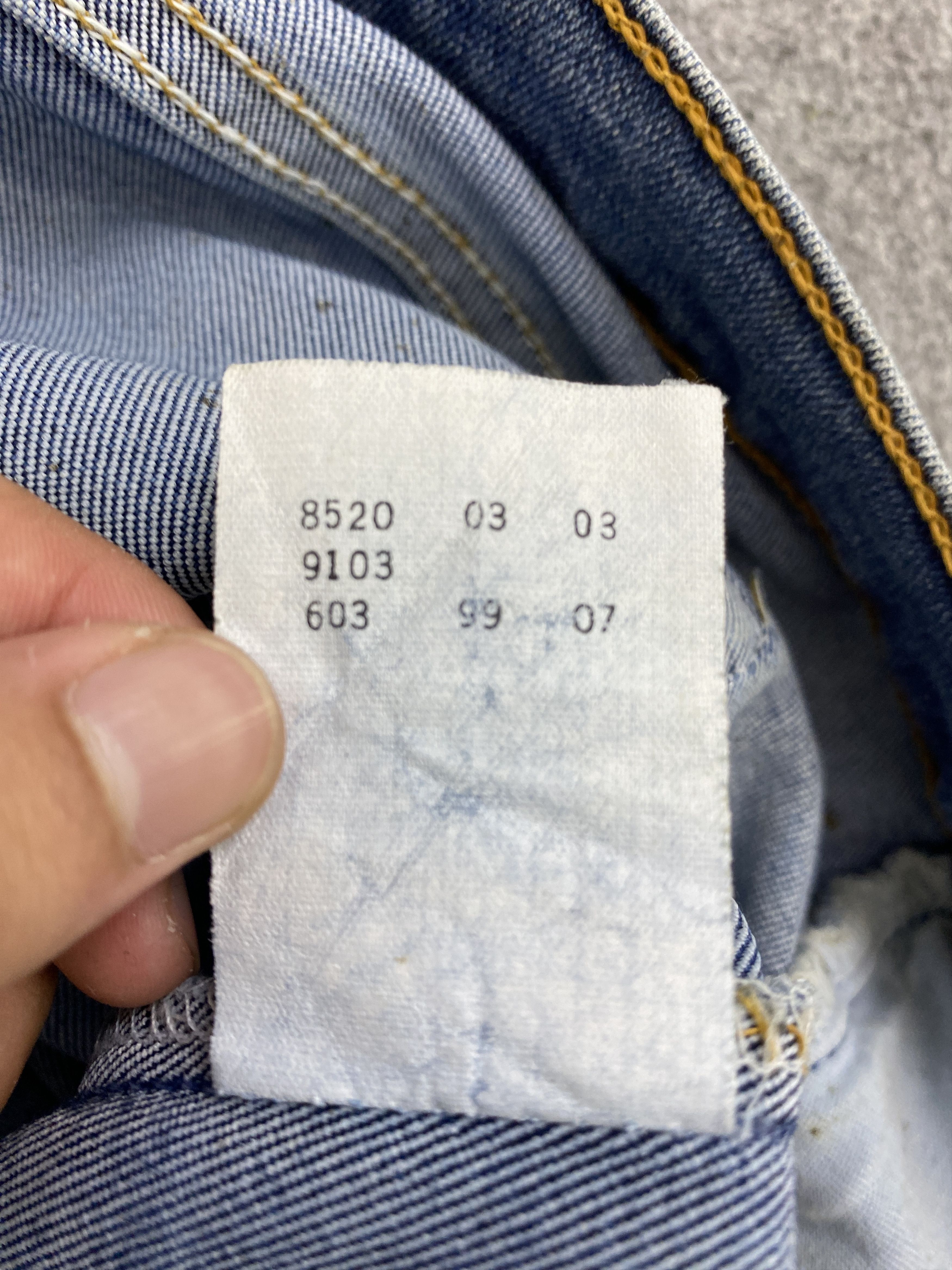 Levi's × Vintage Vintage 90s Levis 603 Blue Denim Jeans Size US 34 / EU 50 - 8 Thumbnail