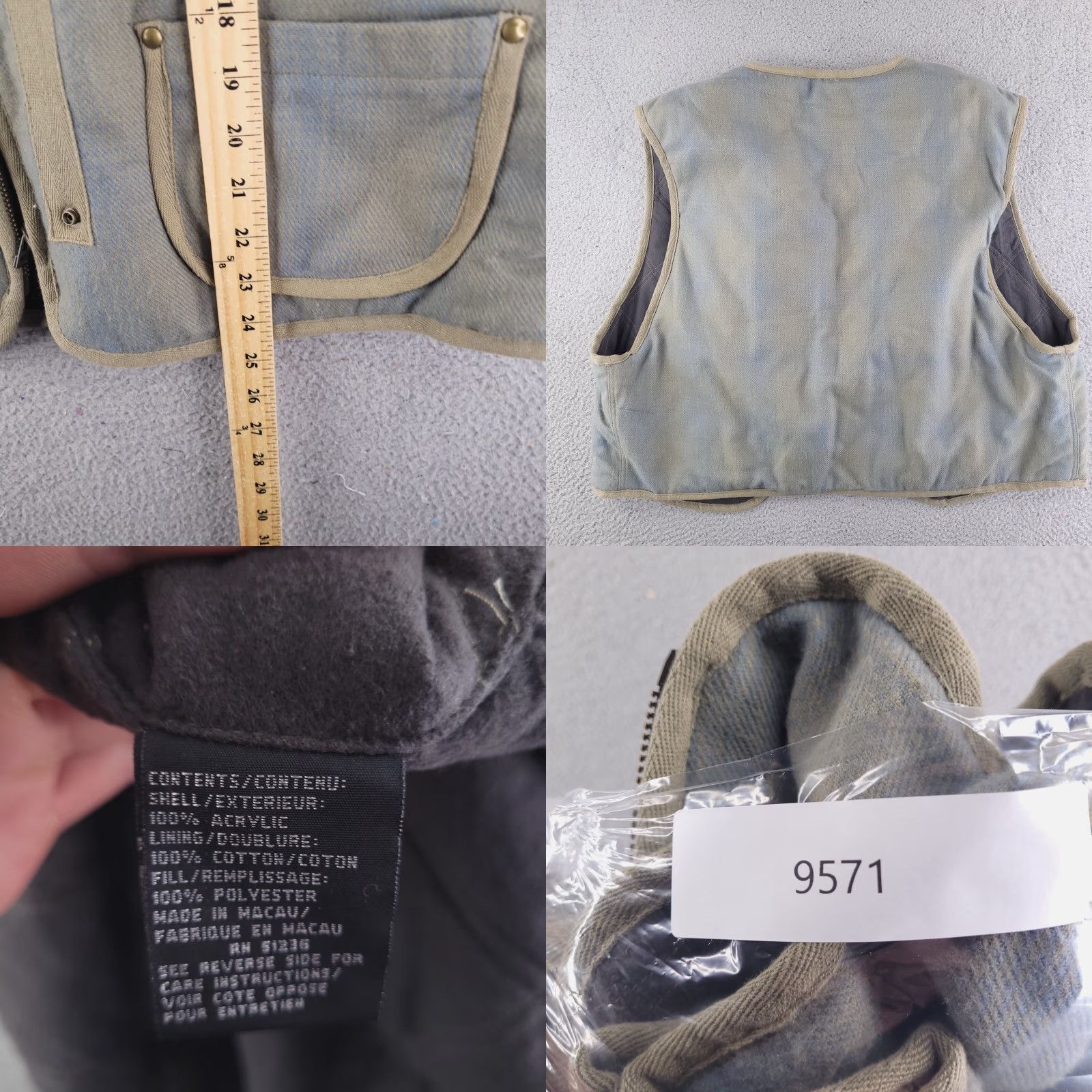 Vintage Unbranded Vest Mens XL Hunting Country Plaid Zip Sleeveless Size US XL / EU 56 / 4 - 8 Thumbnail