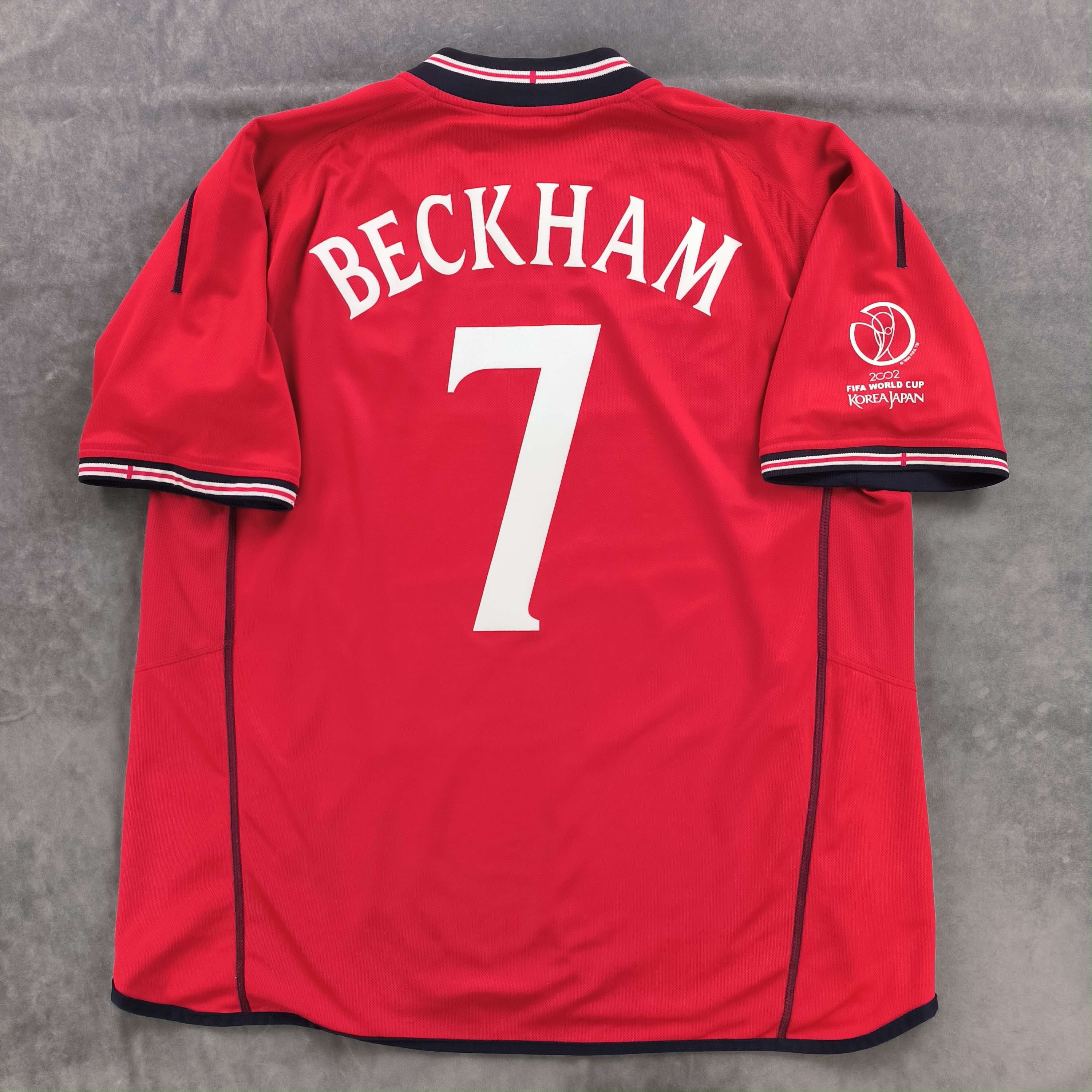 England 2002-04 Umbro away Beckham football jersey size XXL