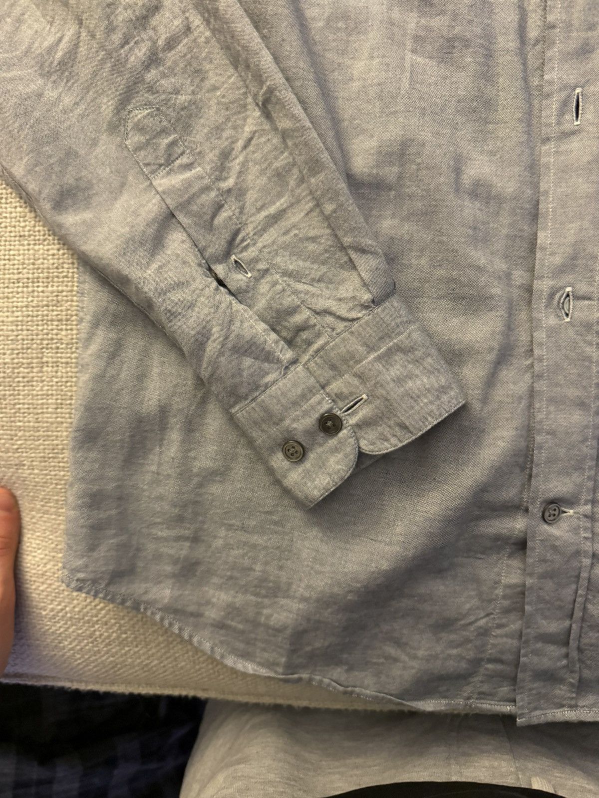 Acne Studios Acne Studios Isherwood Chamb Button-Down — Blue Chambray Size US M / EU 48-50 / 2 - 6 Thumbnail
