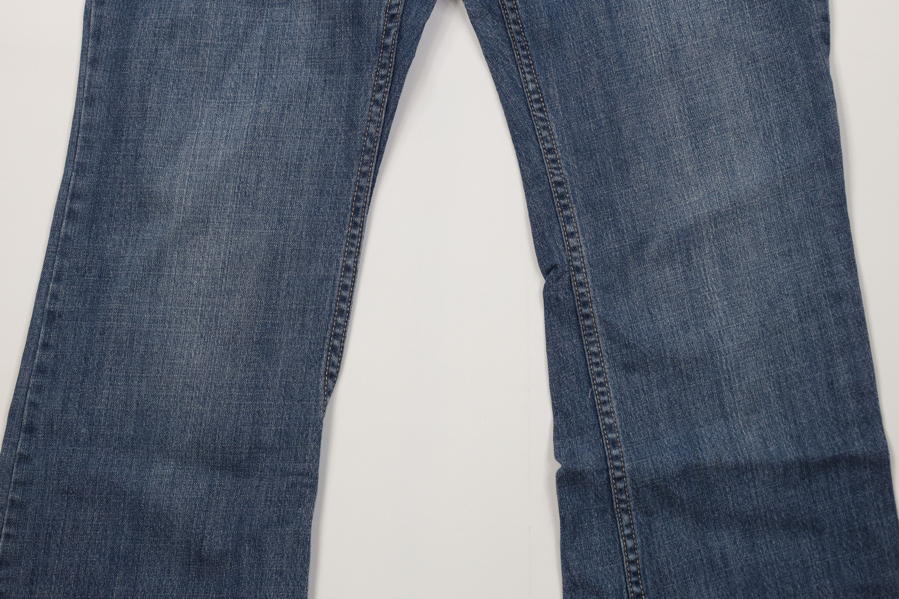 Harley Davidson Vintage Y2K Harley Davidson Flared Wide Leg Jeans Blue Size 32" / US 10 / IT 46 - 3 Thumbnail