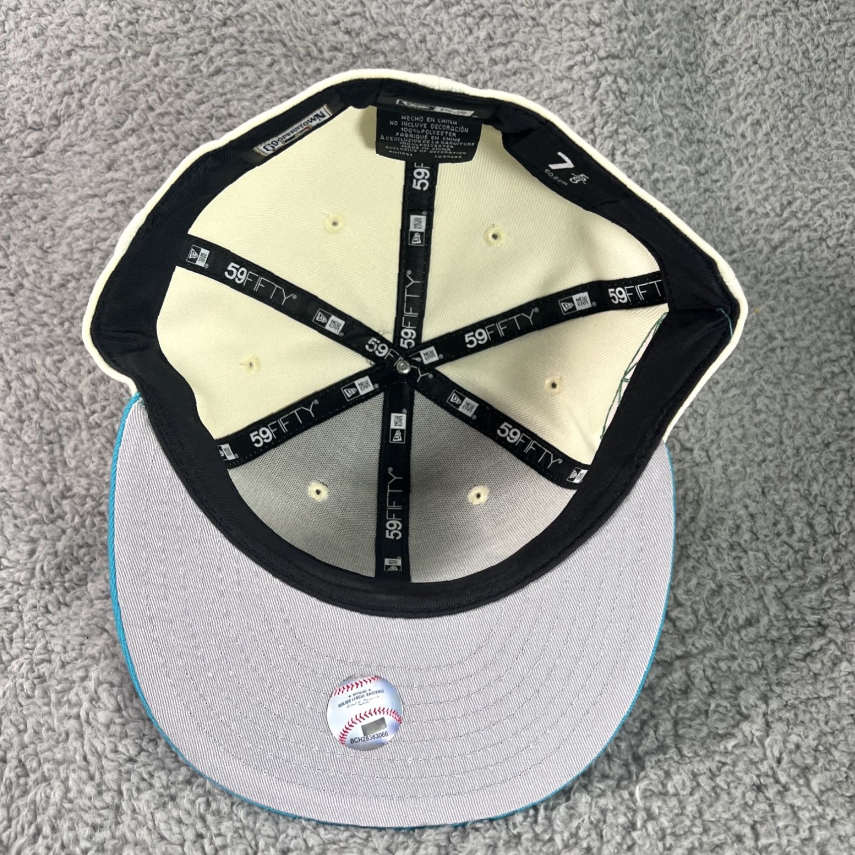 New Era FRESH RAGS New Era Tampa Bay Devil Rays Tropicana Patch 7 5/8 GLOW 1998 SOLD OU Shirt Unisex Adults White Glow 1998 Mens Womens Boys Girls Size ONE SIZE - 6 Thumbnail