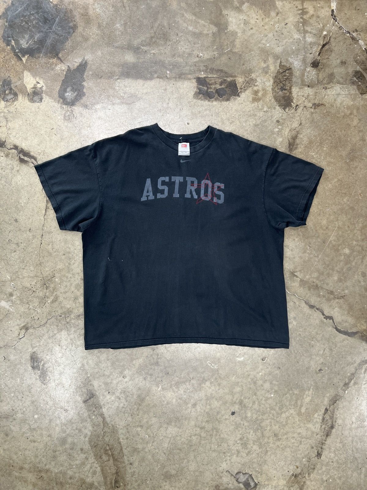 MLB Vintage 2000s Nike MLB Astros Embriodered Logo Tee XXL Size US XXL / EU 58 / 5 - 2 Thumbnail