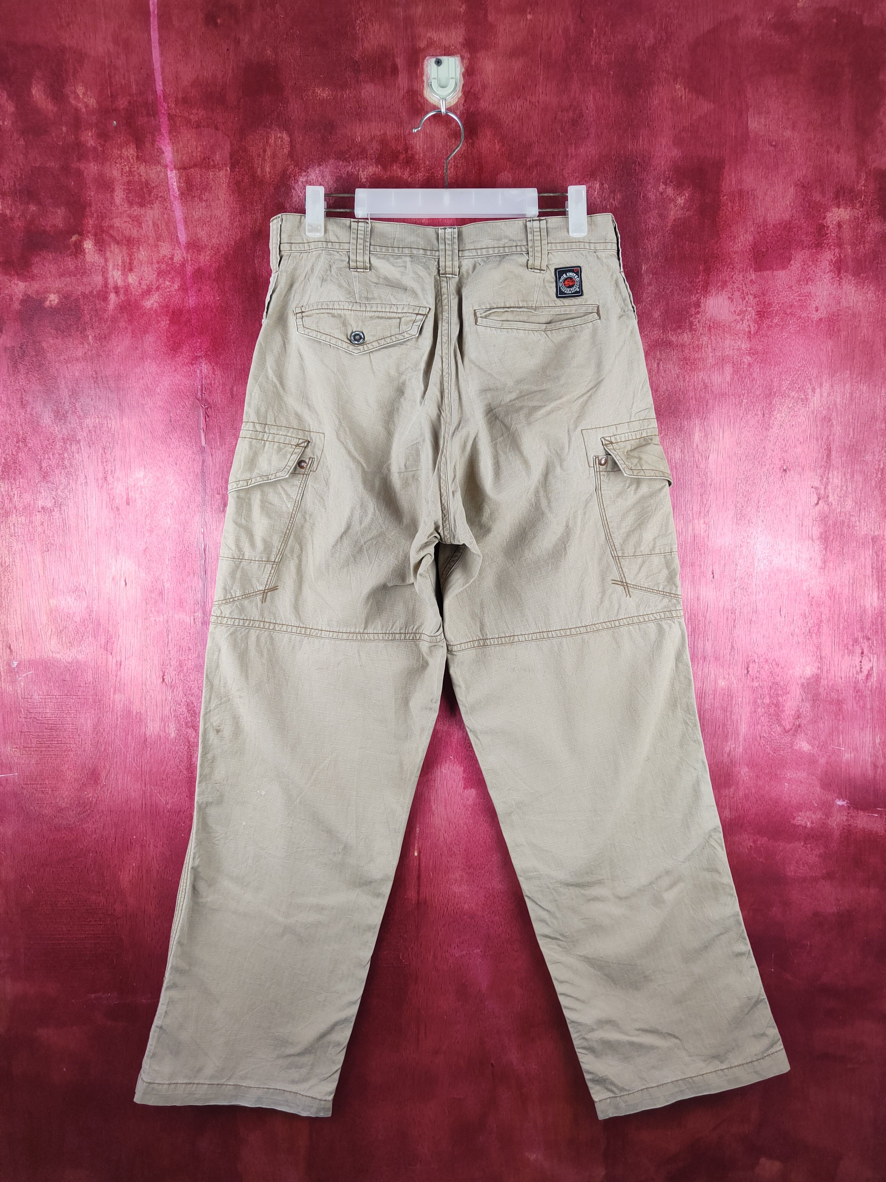 Japanese Brand Burtle Brown Multipocket Baggy Cargo Pants N#S21 Size US 30 / EU 46 - 8 Thumbnail