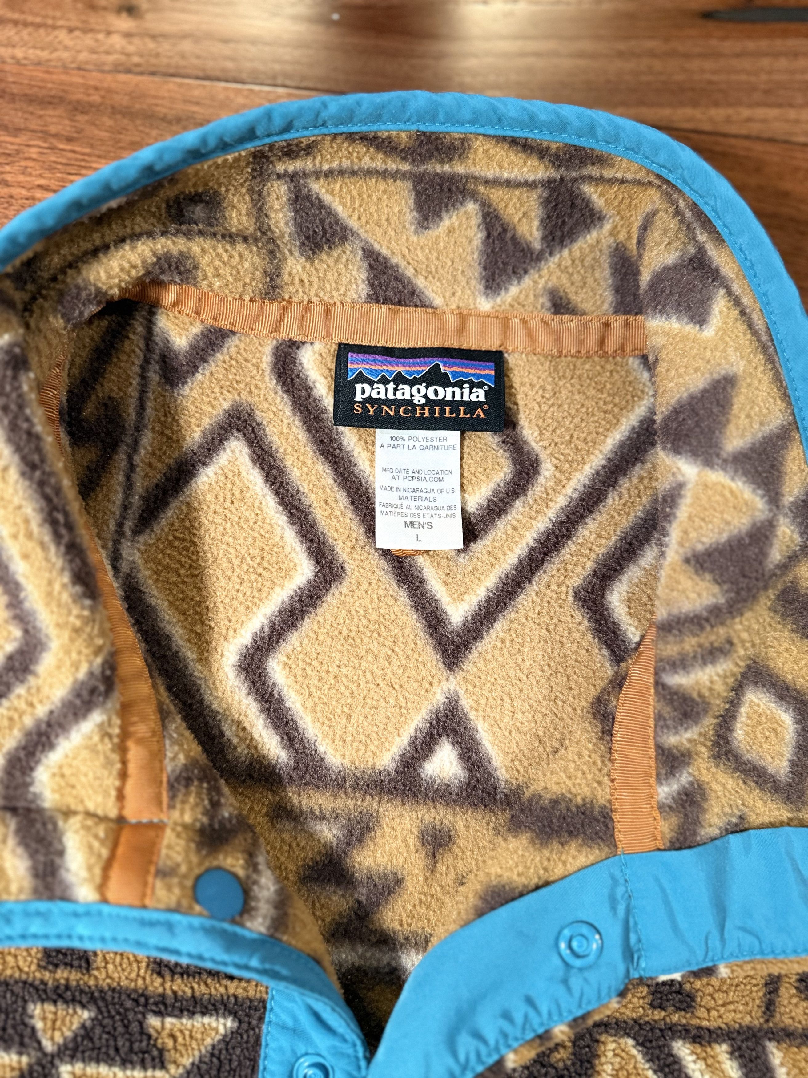 Patagonia Patagonia Synchilla Snap-T Aztec Geo Montana Siete Large Size US L / EU 52-54 / 3 - 5 Thumbnail