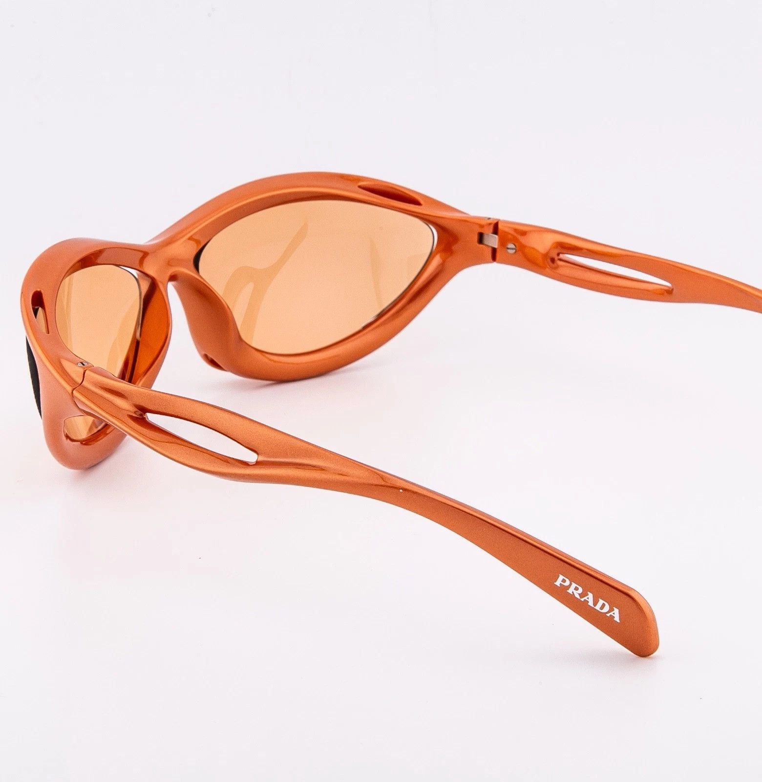 Prada PRADA PRA23S MORPH Metal Orange Mirror Wavy A23 Fashion A26 Size ONE SIZE - 2 Thumbnail