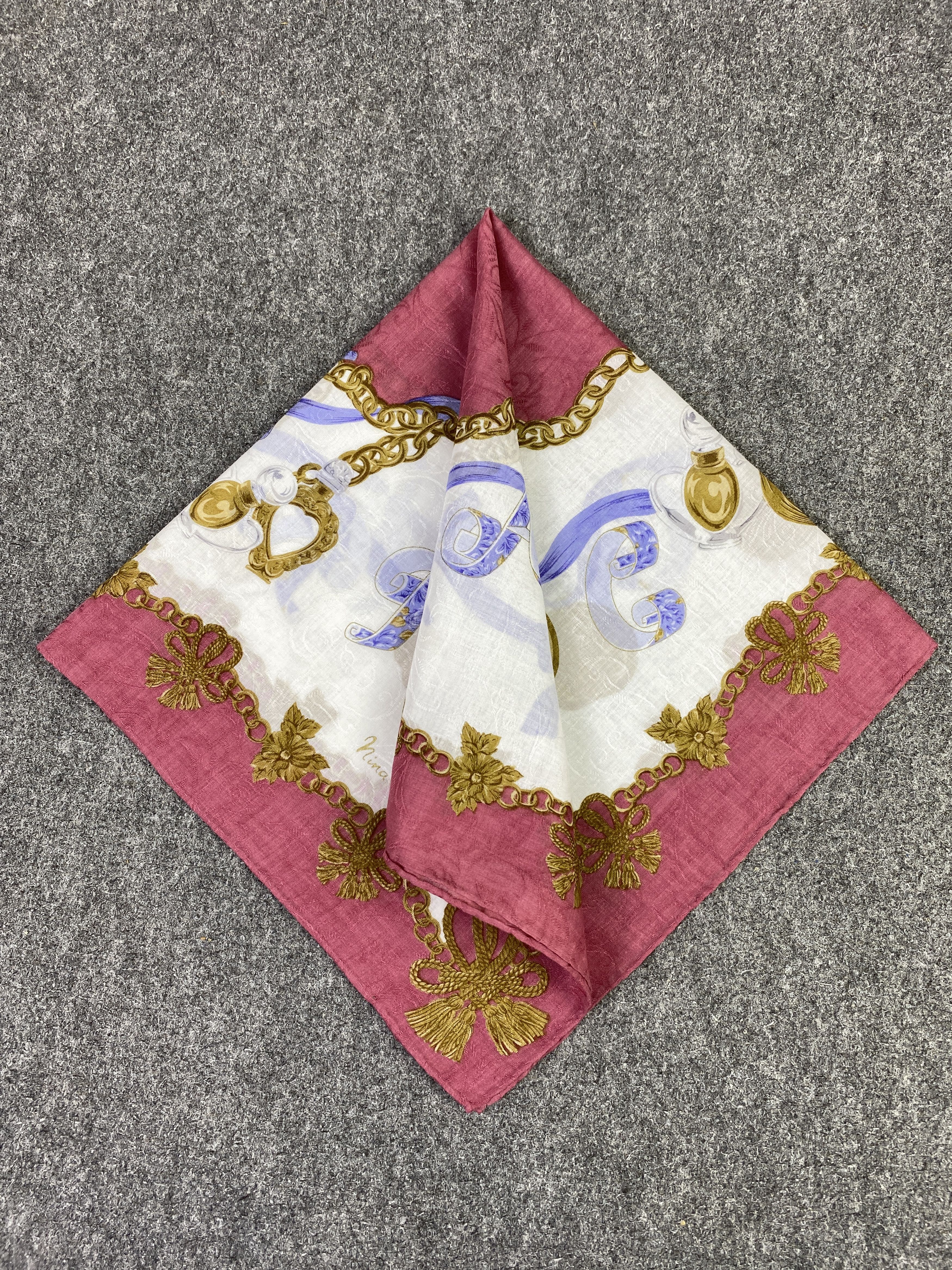 Other Vintage Nina Ricci Handkerchief / Neckerchief KT0154 Size ONE SIZE - 3 Thumbnail