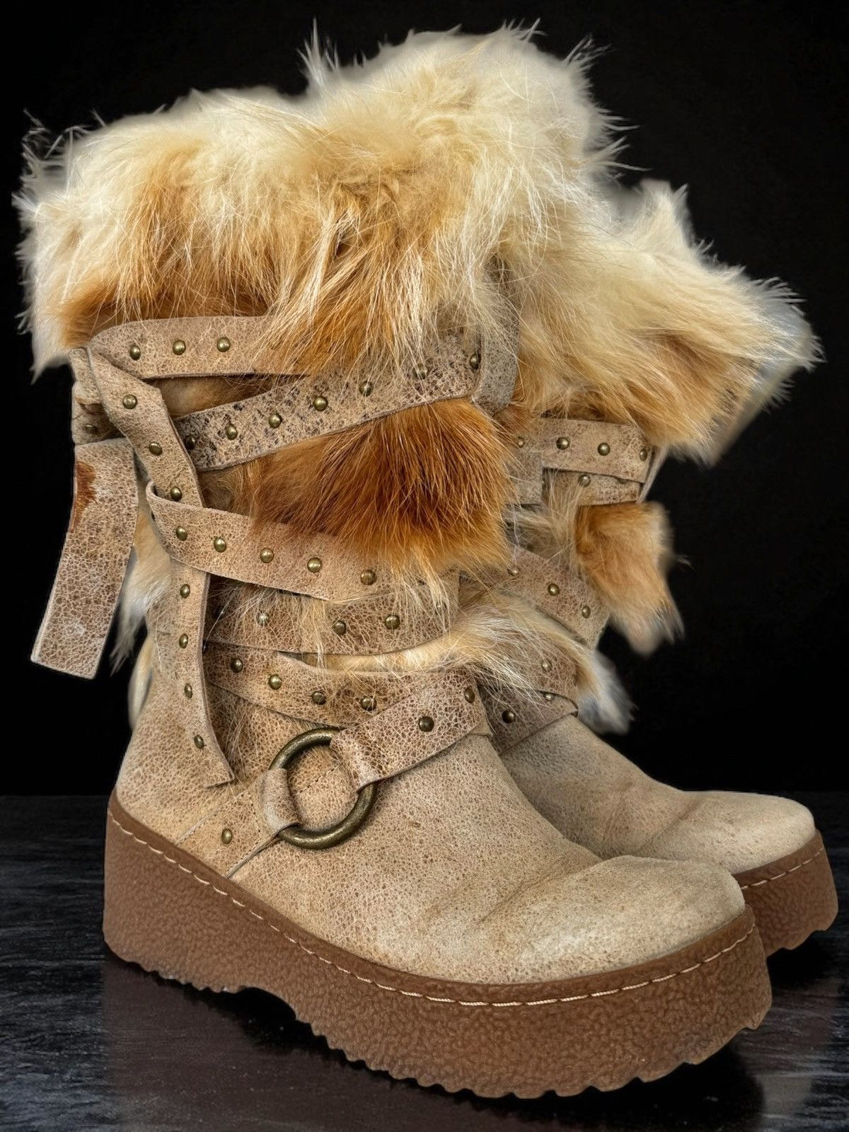 Other Vintage avant garde fur boots like rick owens dolls kill Size US 6.5 / IT 36.5 - 1 Thumbnail