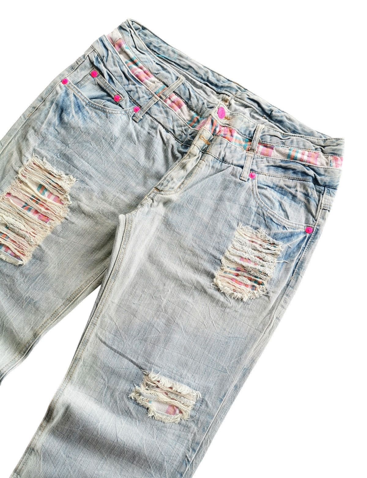 Other Size 37x30.5 Doublewaist denim jeans with clawmark design Size US 37 - 6 Thumbnail