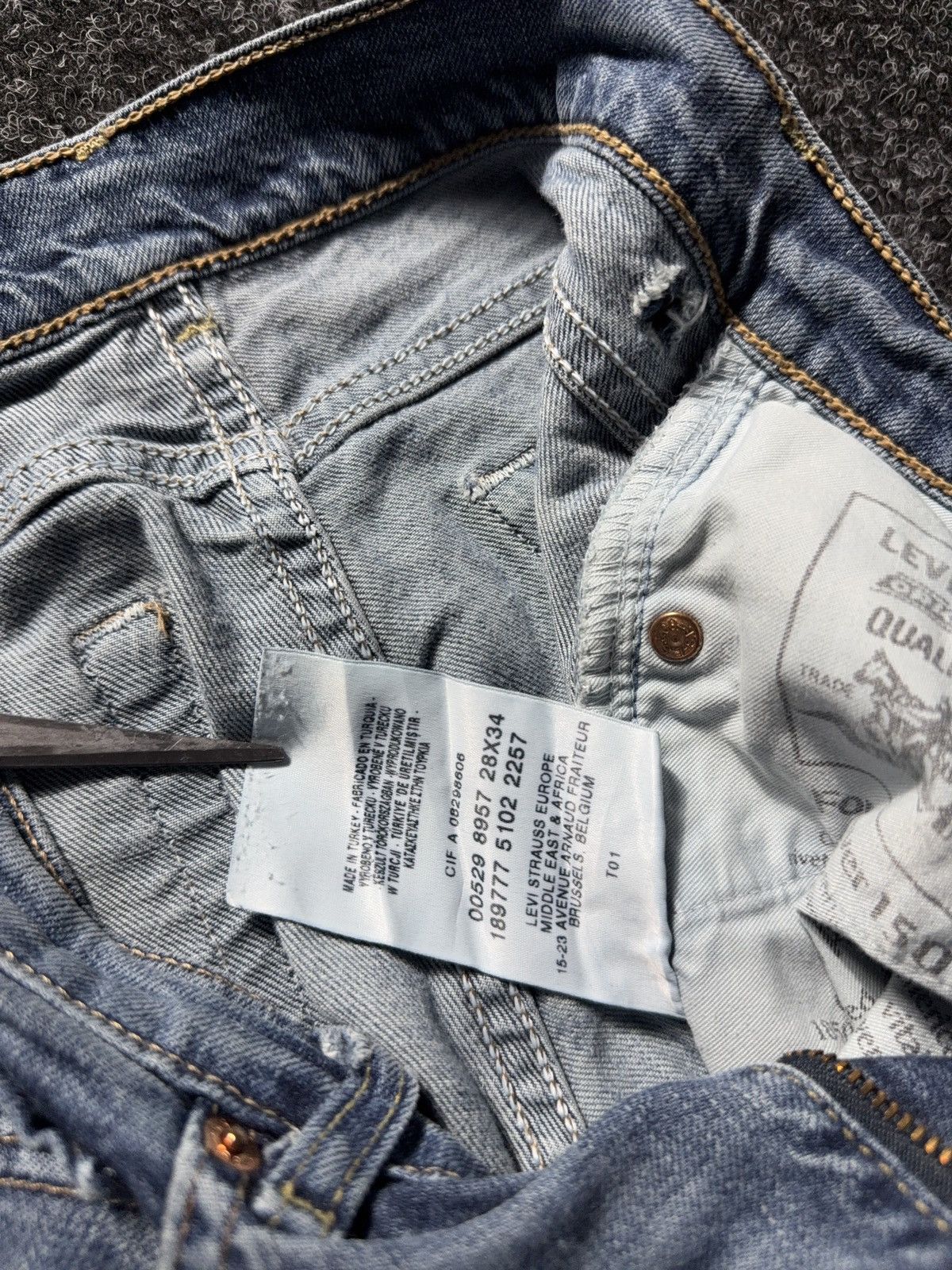 Levi's Levi’s 529 Distressed Western USA Y2K Flare Bootcut Jeans Size 28" / US 6 / IT 42 - 10 Thumbnail