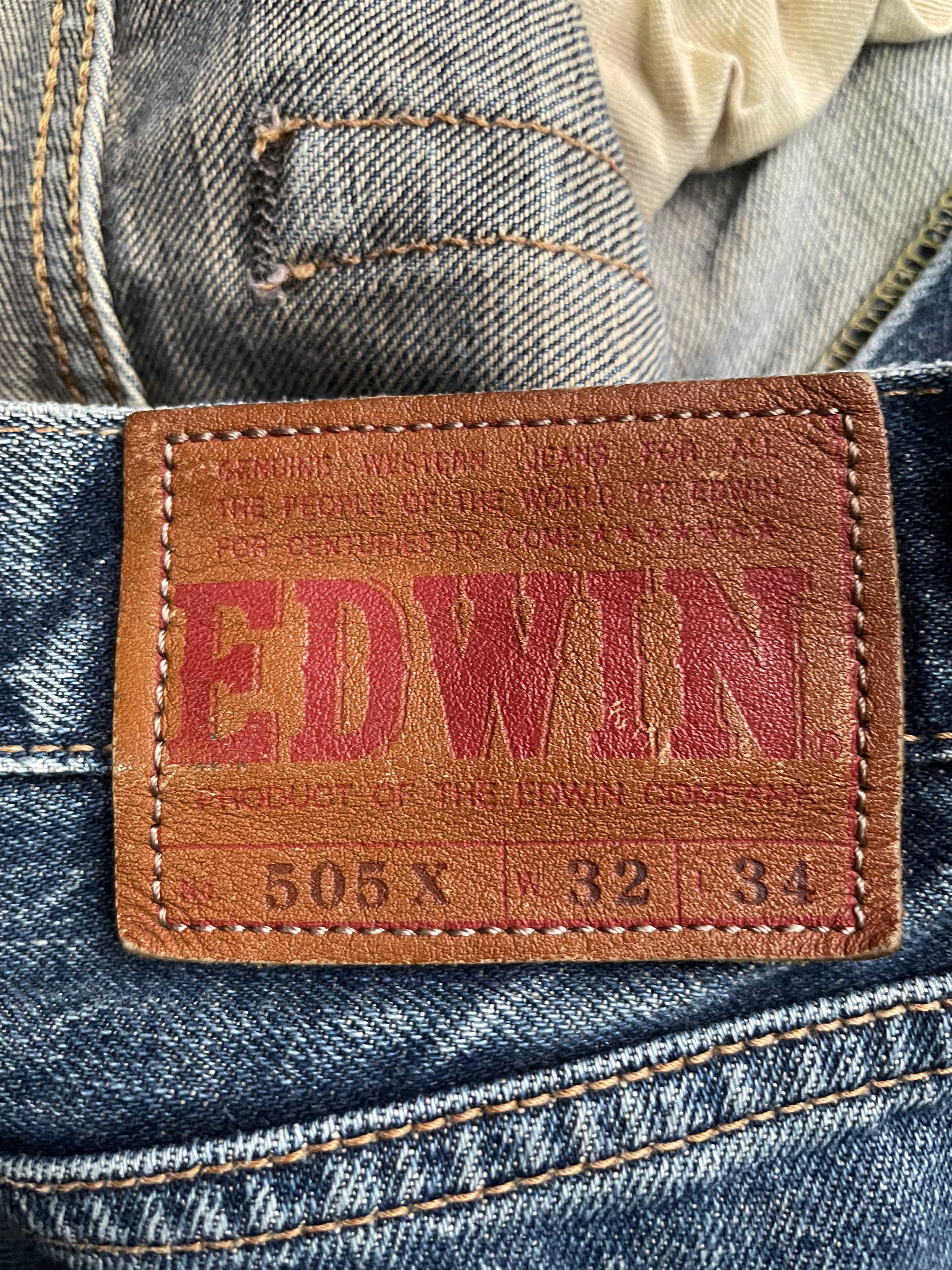 Edwin Vintage Edwin 505 X Selvedge Distresed Denim Size US 32 / EU 48 - 7 Thumbnail