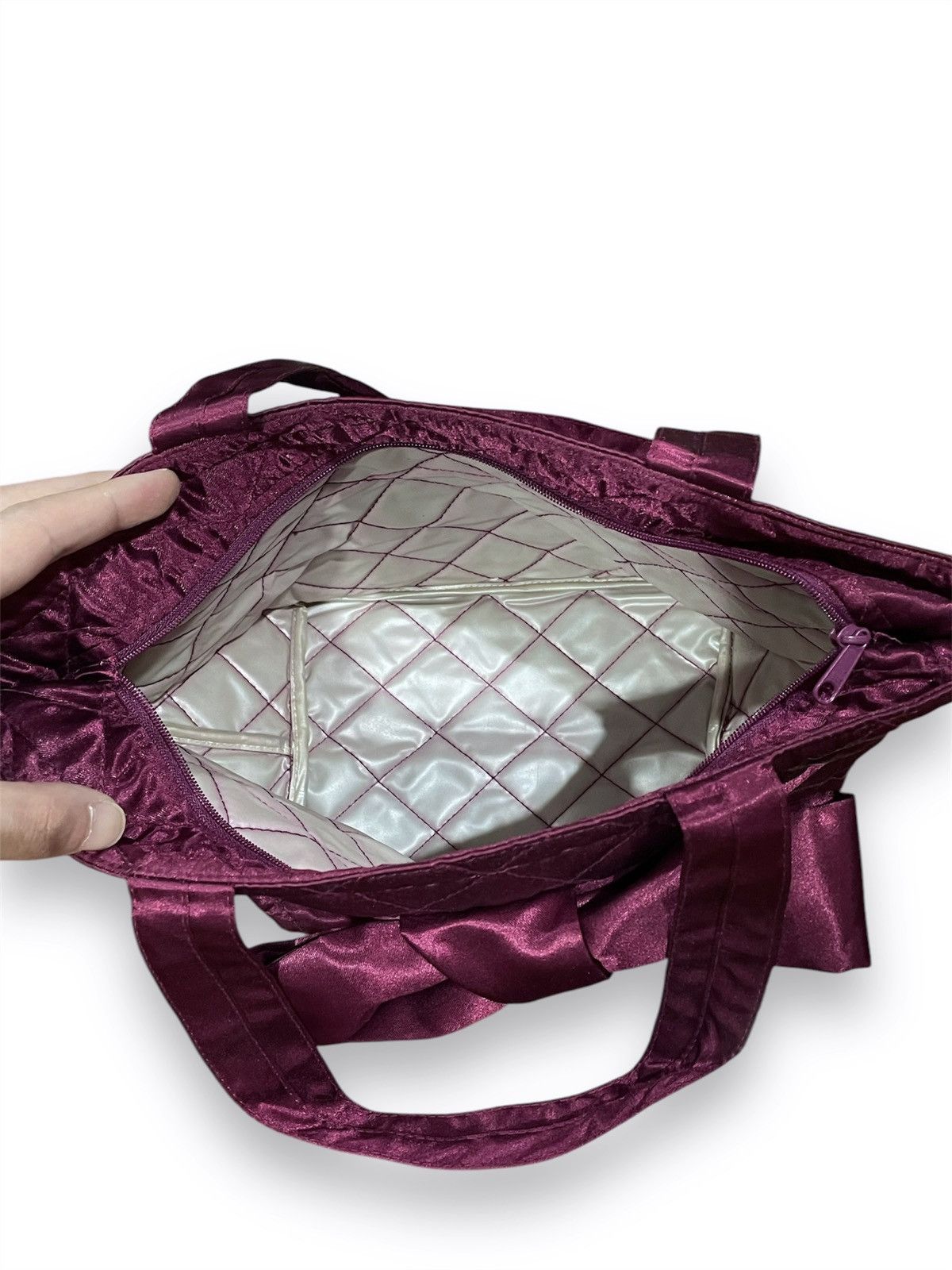 Designer × Japanese Brand × Vintage NARAYA SATIN HANDBAG Size ONE SIZE - 4 Thumbnail