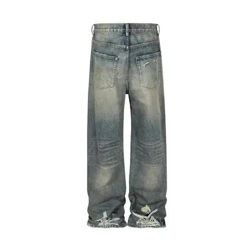 Other Washed Dirty Baggy Blue Jeans Size US 30 / EU 46 - 4 Thumbnail