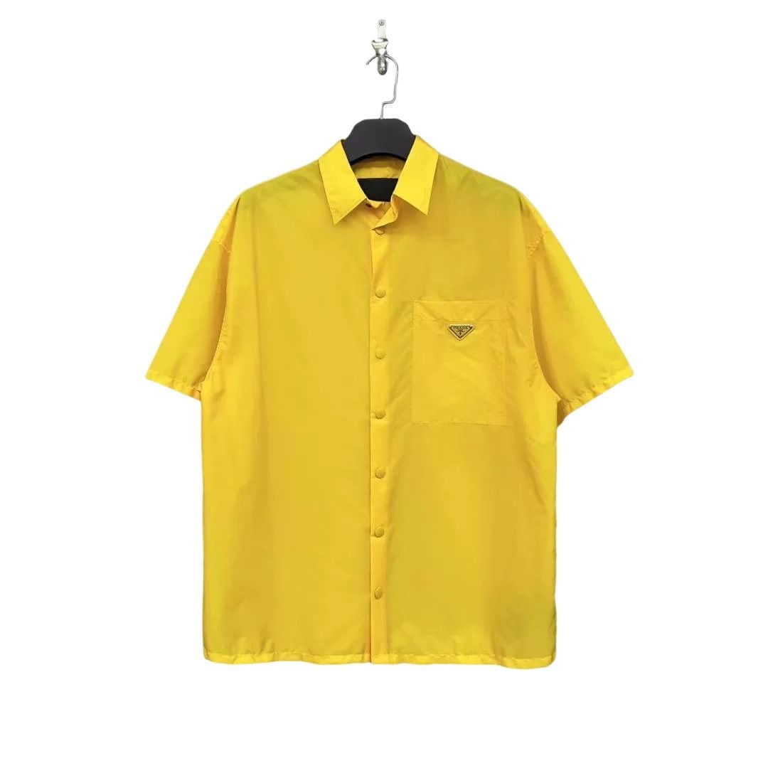 Prada Prada Yellow Re-Nylon Short Sleeve Shirt M Size US M / EU 48-50 / 2 - 1 Thumbnail