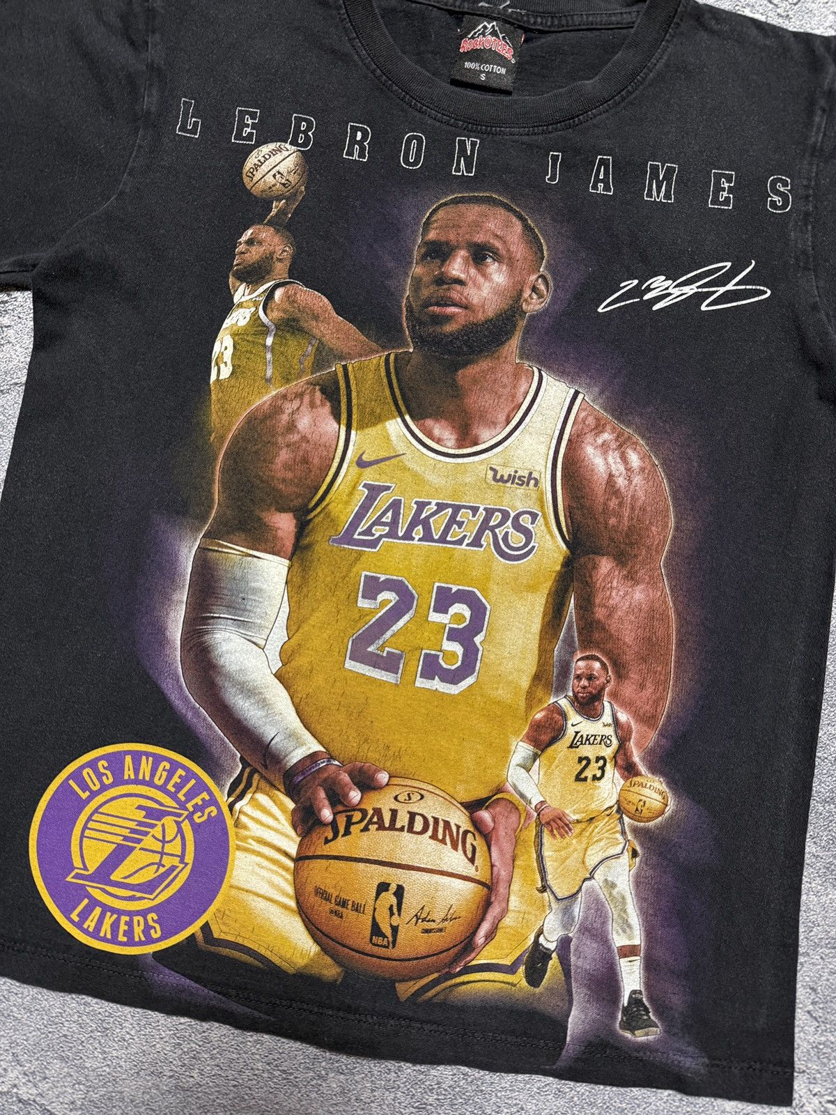 Band Tees × NBA Vintage Lebron James NBA Lakers Tee Size US S / EU 44-46 / 1 - 2 Thumbnail
