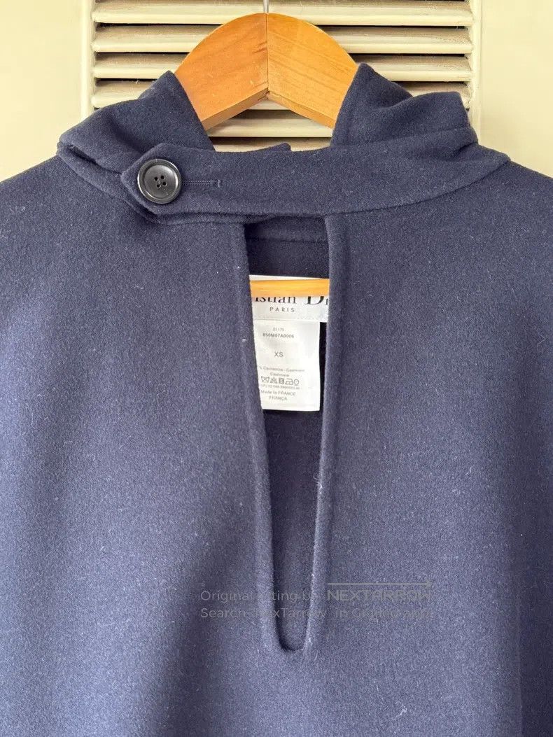 Dior Dior Dark blue cashmere cloak coat Size XS / US 0-2 / IT 36-38 - 3 Thumbnail