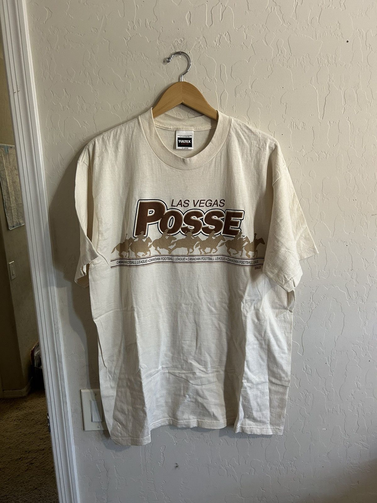 Fruition × Tultex × Vintage Vintage Las Vegas Posse CFL Shirt Size US XL / EU 56 / 4 - 4 Thumbnail